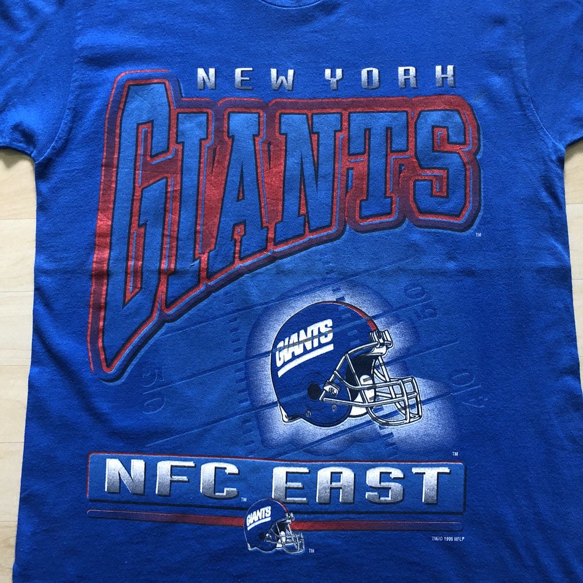 NFL × Vintage Vintage 90s New York Giants NFL Single Stich Tshirt Size US M / EU 48-50 / 2 - 3 Thumbnail