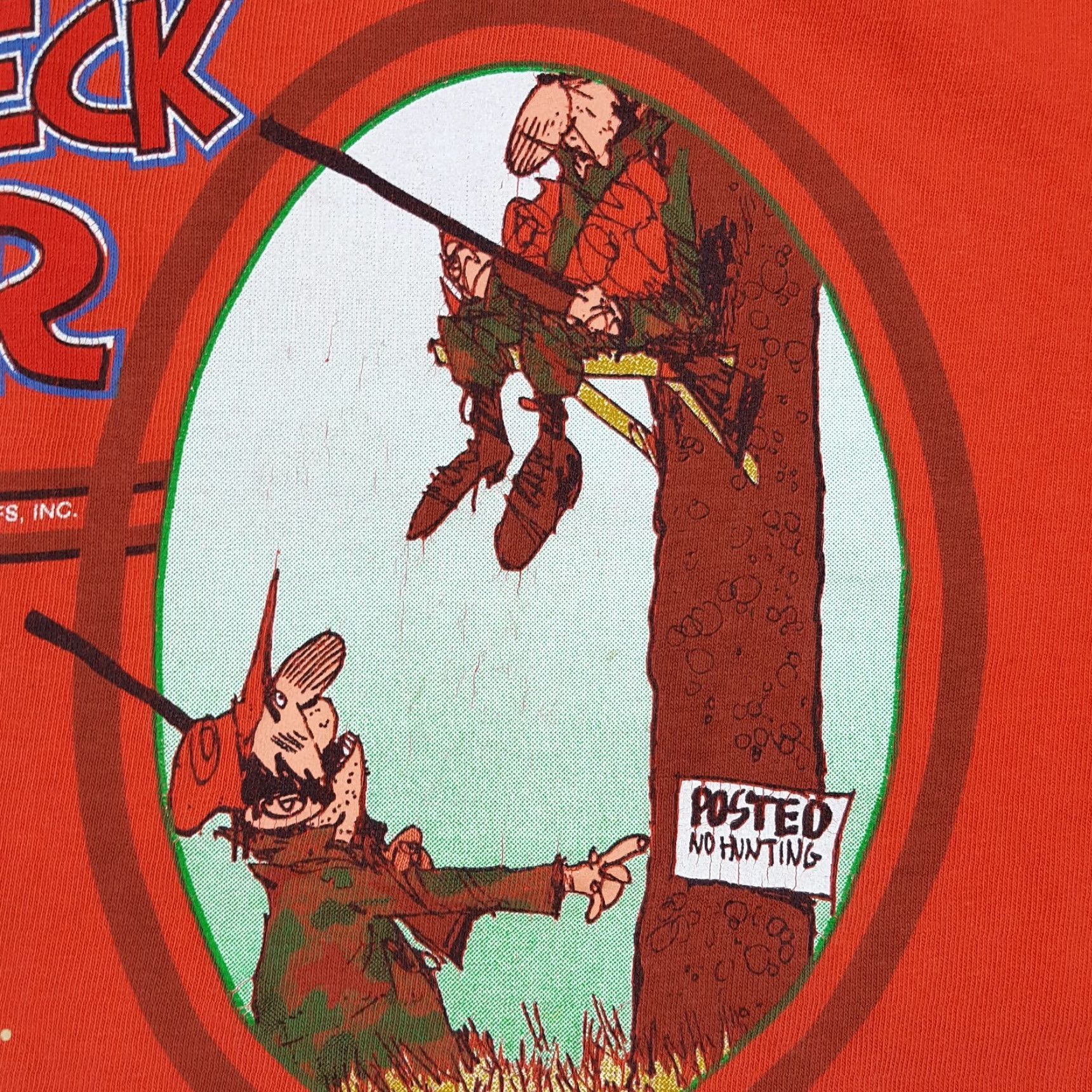 Hunter VTG Jeff Foxworthy Redneck Hunter T-Shirt Men XL Orange Distressed Deer Retro Hunting 90s Y2K Graphic Print Shirt Size US XL / EU 56 / 4 - 5 Thumbnail