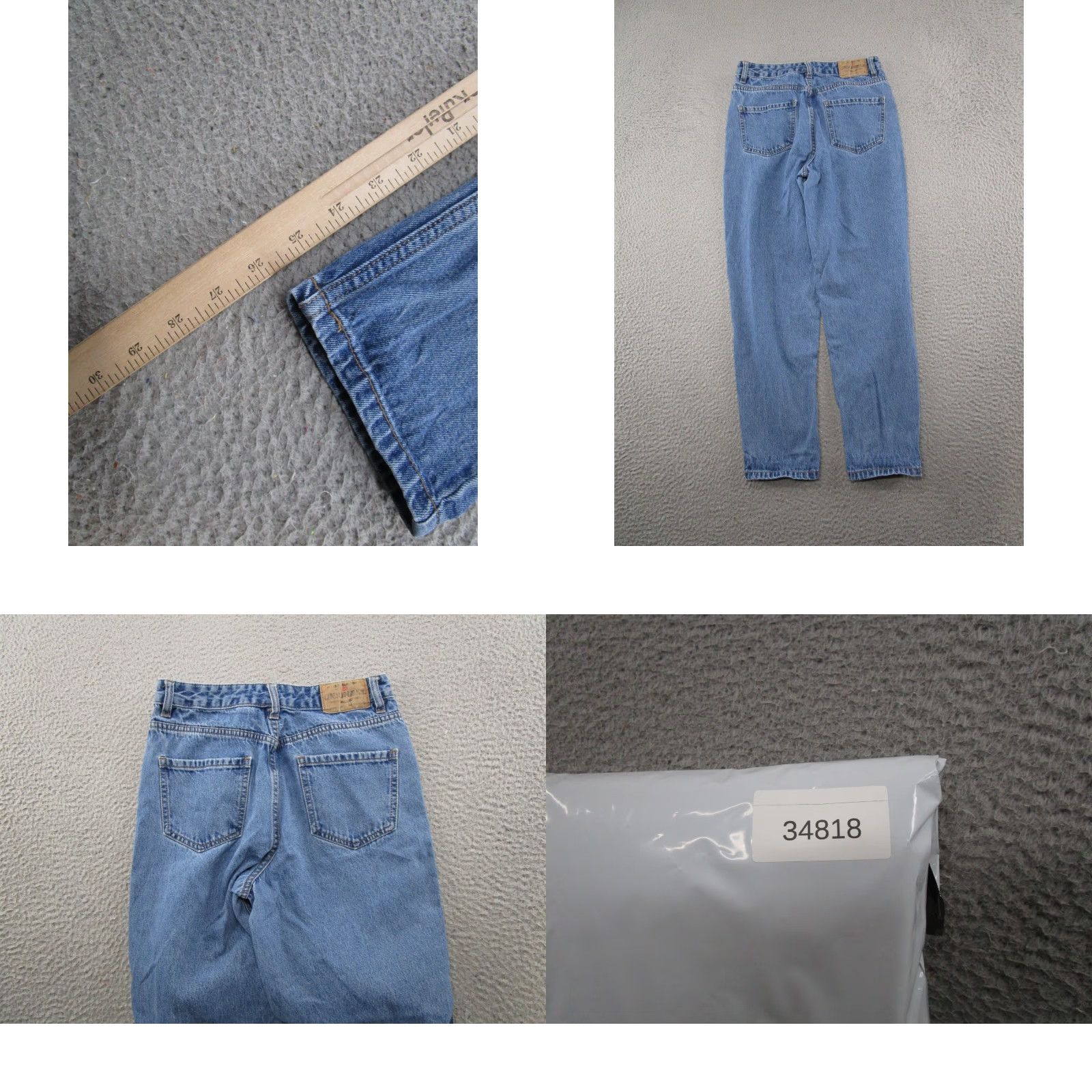 Vintage VTG Union Bay Jeans Tapered Leg High Rise Mom Size 3 Blue Denim Read Women's Size 26" / US 2 / IT 38 - 9 Thumbnail