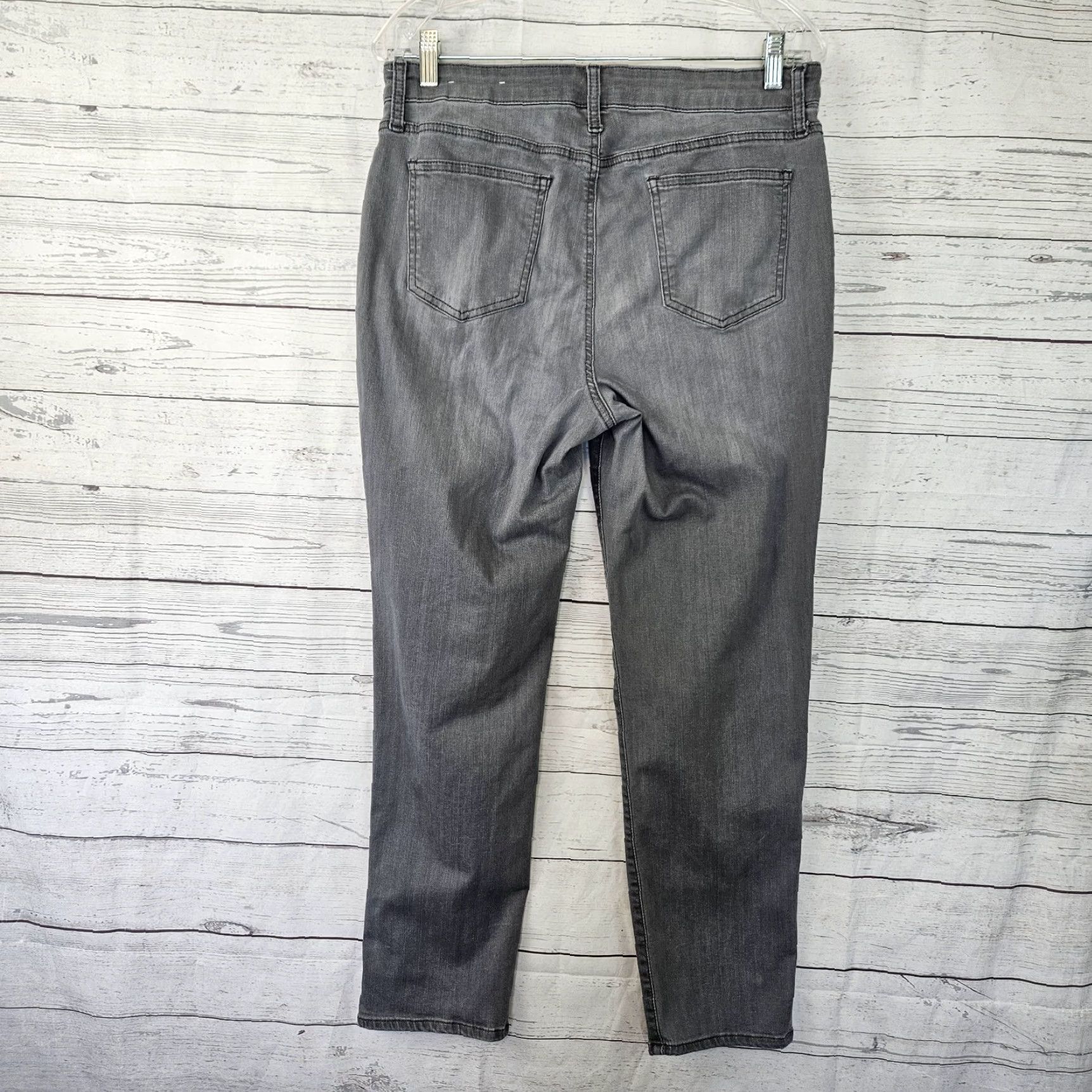 Vintage Chico's Womens Jeans Ankle 12 Gray High Rise Slimming Girlfriend So Slimming Chicos Womens Jeans Size 12 Gray Ankle Size 34" / US 12 / IT 48 - 3 Thumbnail