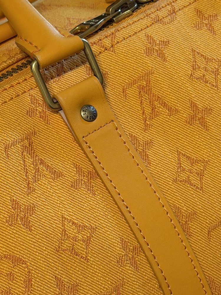 Louis Vuitton Denim Monogram Duffle Bag Keepall 50 Size ONE SIZE - 5 Thumbnail