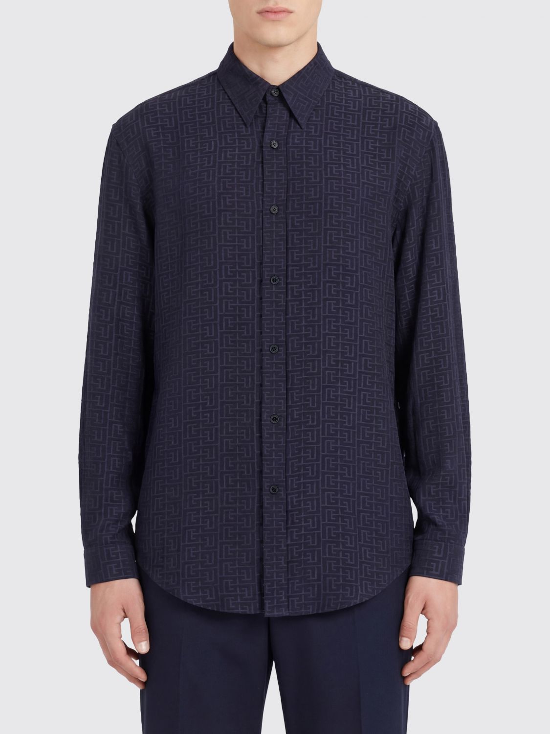 Balmain Balmain Shirt Men Blue Size US XXS / EU 40 - 1 Thumbnail