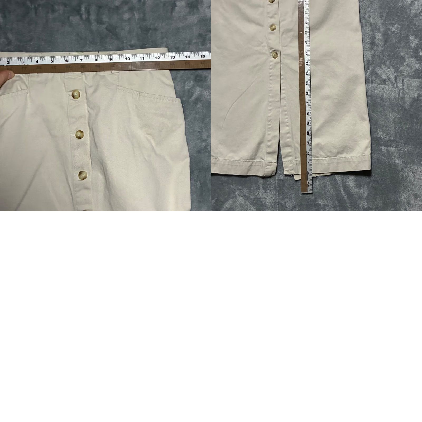 Gap VINTAGE Gap Button Front Khaki Maxi Skirt Women's 4 Beige Size 27" / US 4 / IT 40 - 8 Thumbnail