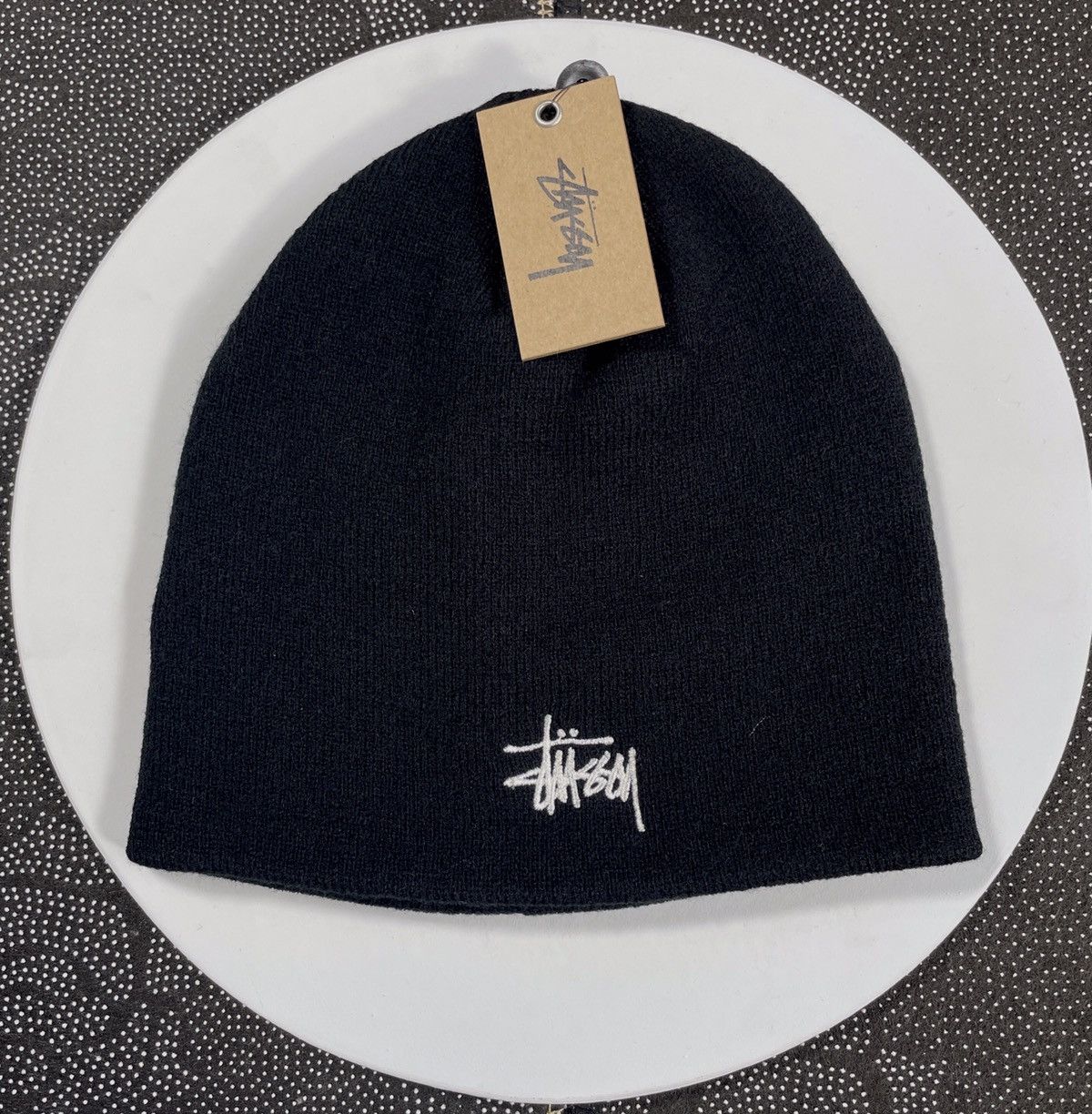 Vintage Stussy Basic Skullcap Beanie Black Grailed