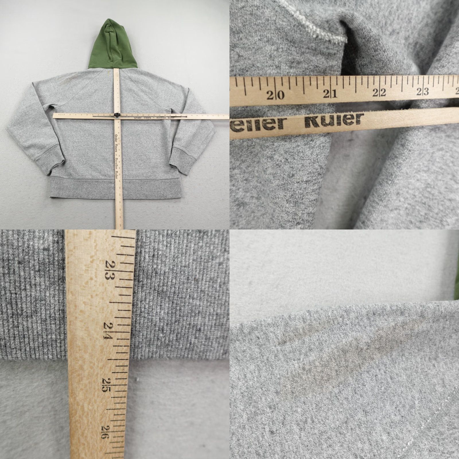 Todd Snyder VINTAGE Todd Snyder Hoodie Mens Medium Gray Green Graphic Pullover Fish River Outdoor Size US M / EU 48-50 / 2 - 8 Thumbnail