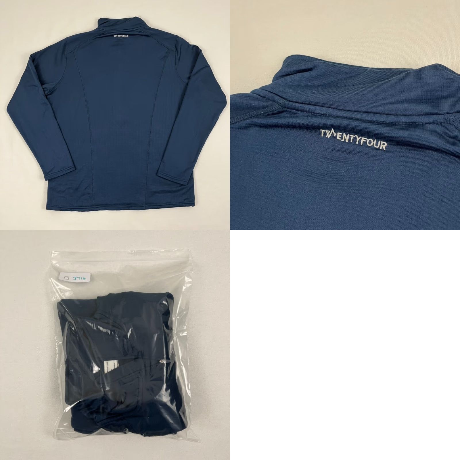 Vintage TwentyFour Norway Pullover Jacket Adult Mens XL Blue Fleece Lined 1/2 Zip Active Outdoor Sports Regular Long Sleeve Solid Size US XL / EU 56 / 4 - 8 Thumbnail