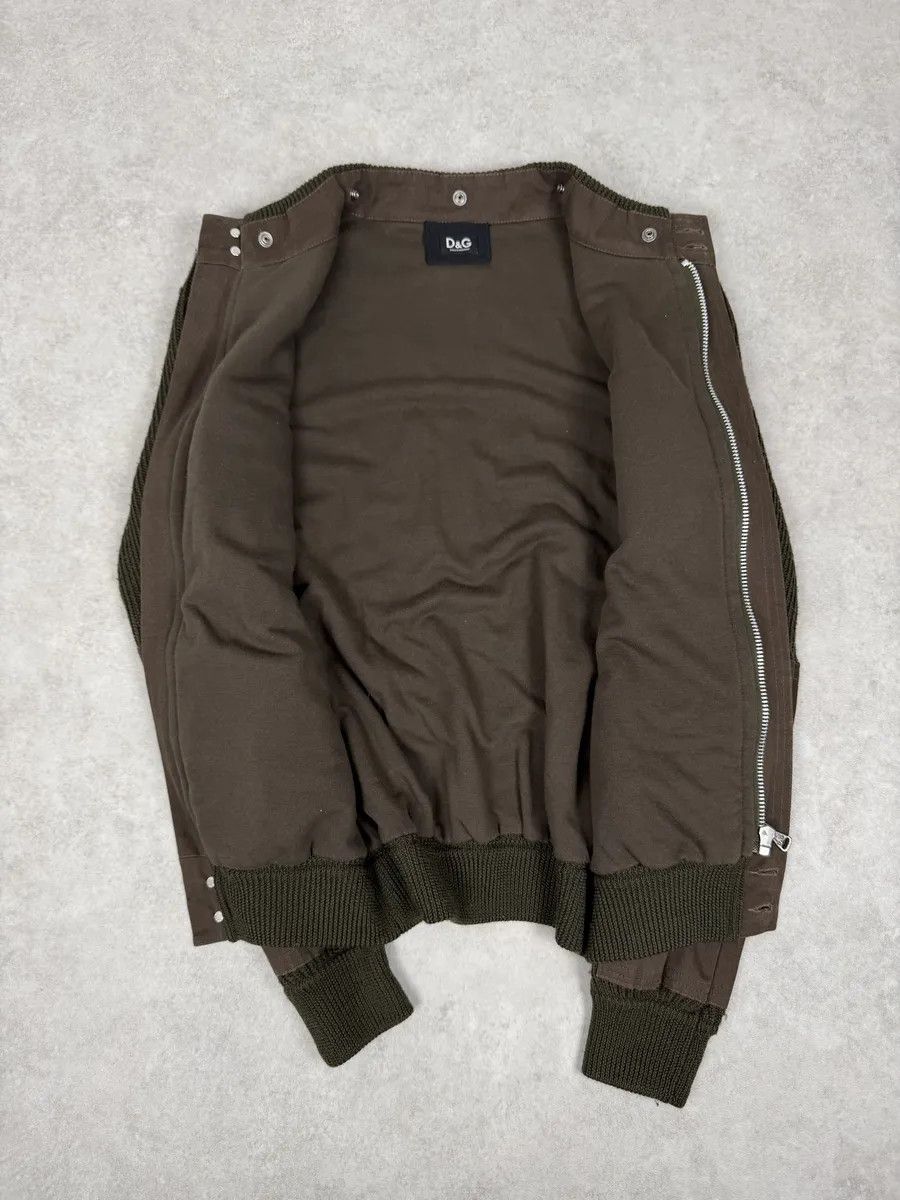 Dolce & Gabbana 2000s Dolce & Gabbana Military Green Two Tone Cargo Zip-up Sweater Size US M / EU 48-50 / 2 - 8 Thumbnail