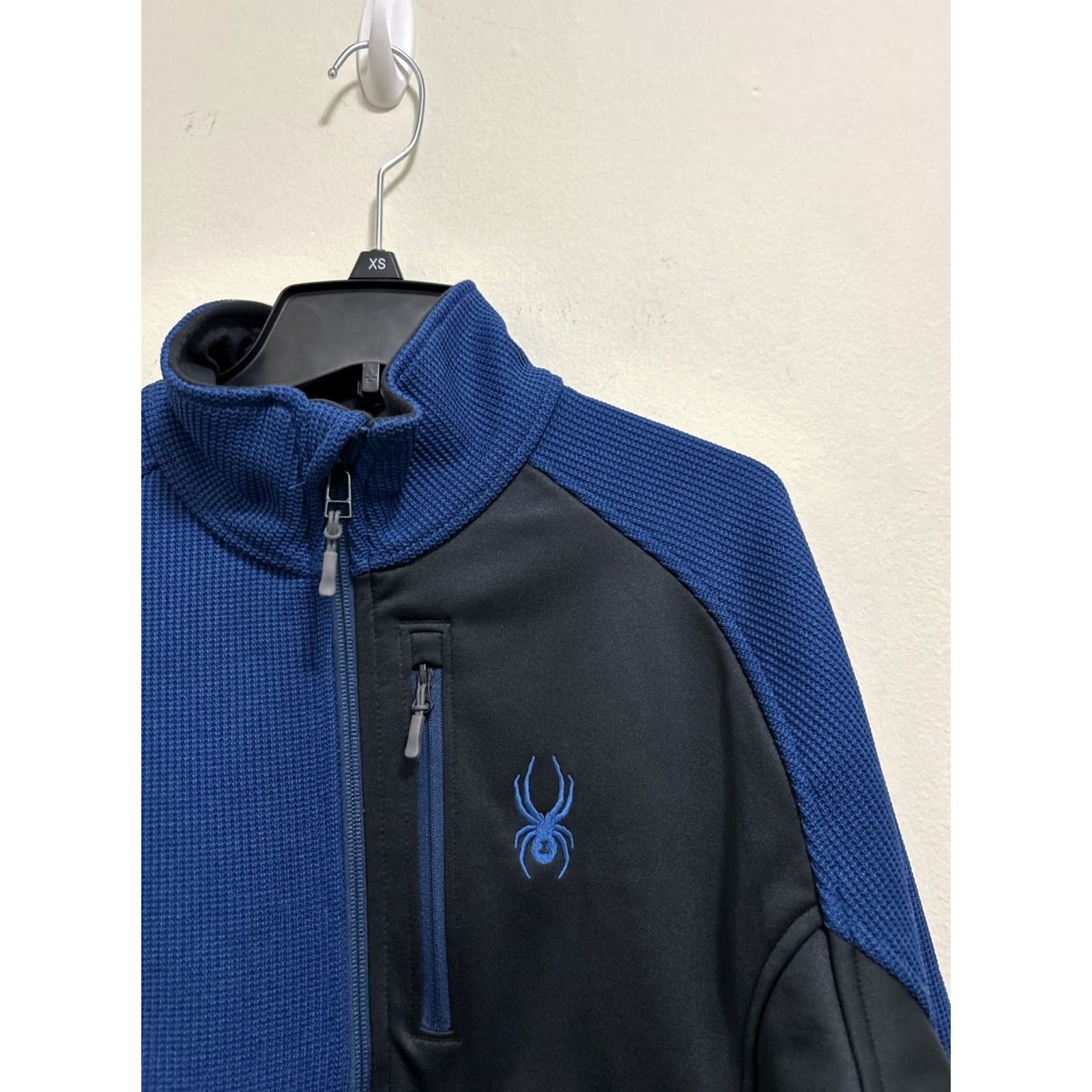 Spyder Spyder Pullover Mens Medium Blue Black 1/2 Zip Sweater Knit Jacket Sweatshirt Regular Fit Size US M / EU 48-50 / 2 - 5 Thumbnail