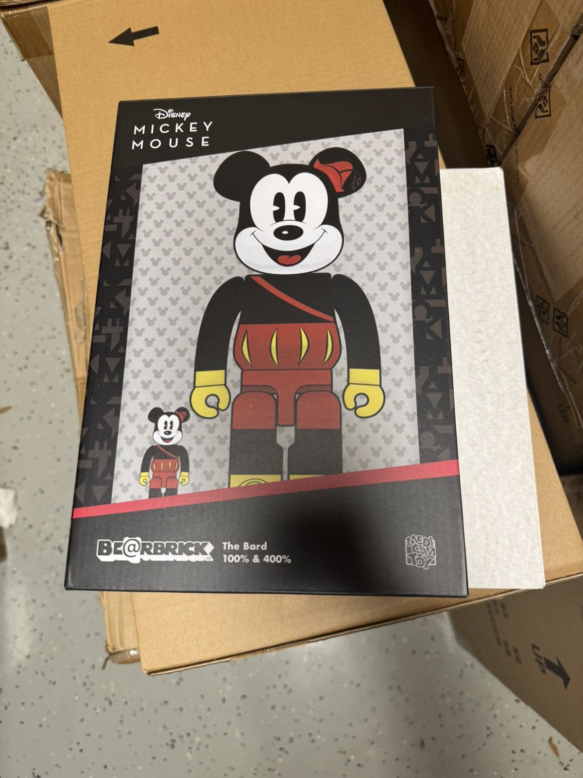 Medicom Toy Bearbrick x Disney Mickey the Bard 100% & 400% Set Size ONE SIZE - 2 Thumbnail