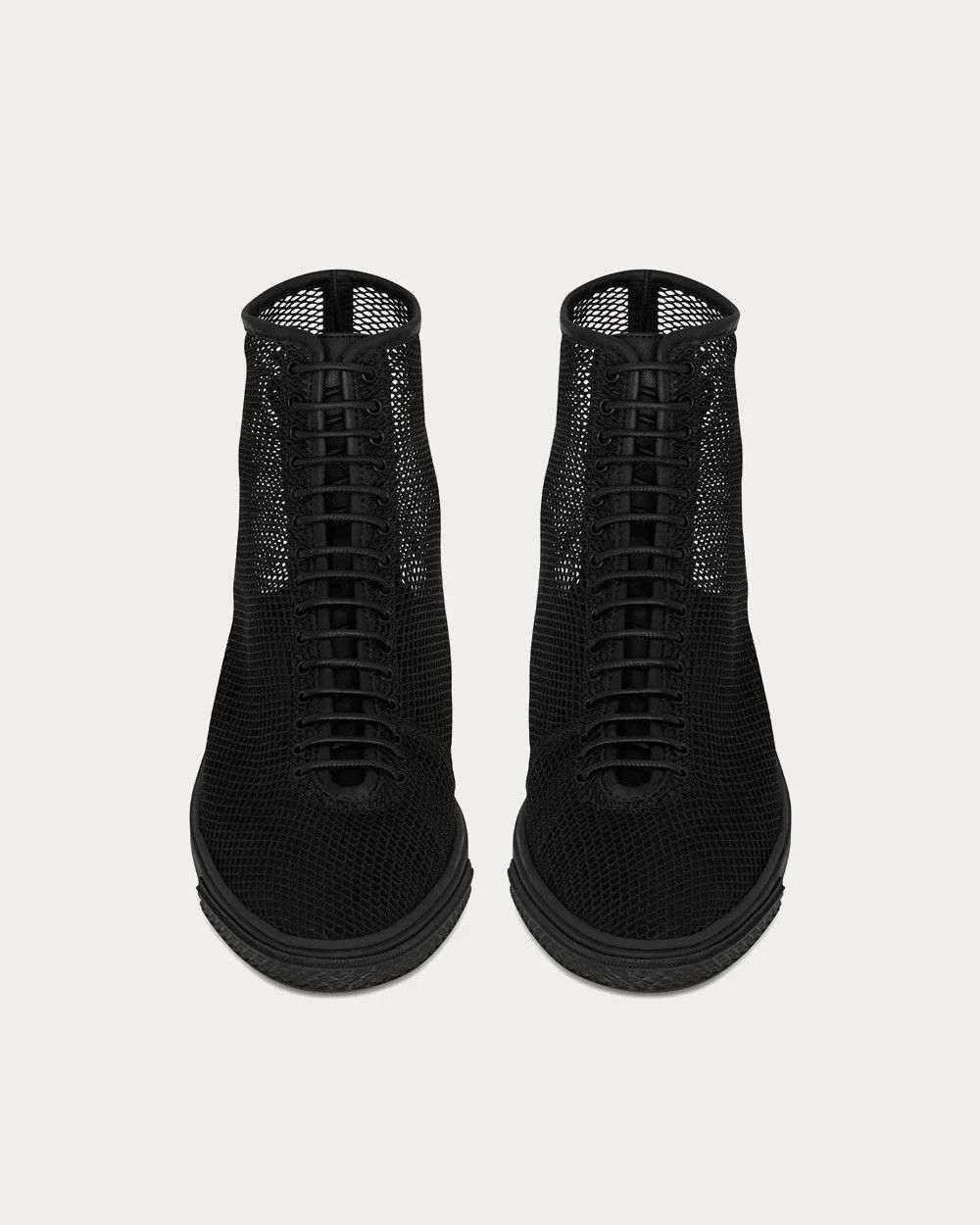 Saint Laurent Paris o1bcso1str1225 You Mid Top Sneaker in Black Size US 7.5 / IT 37.5 - 3 Thumbnail