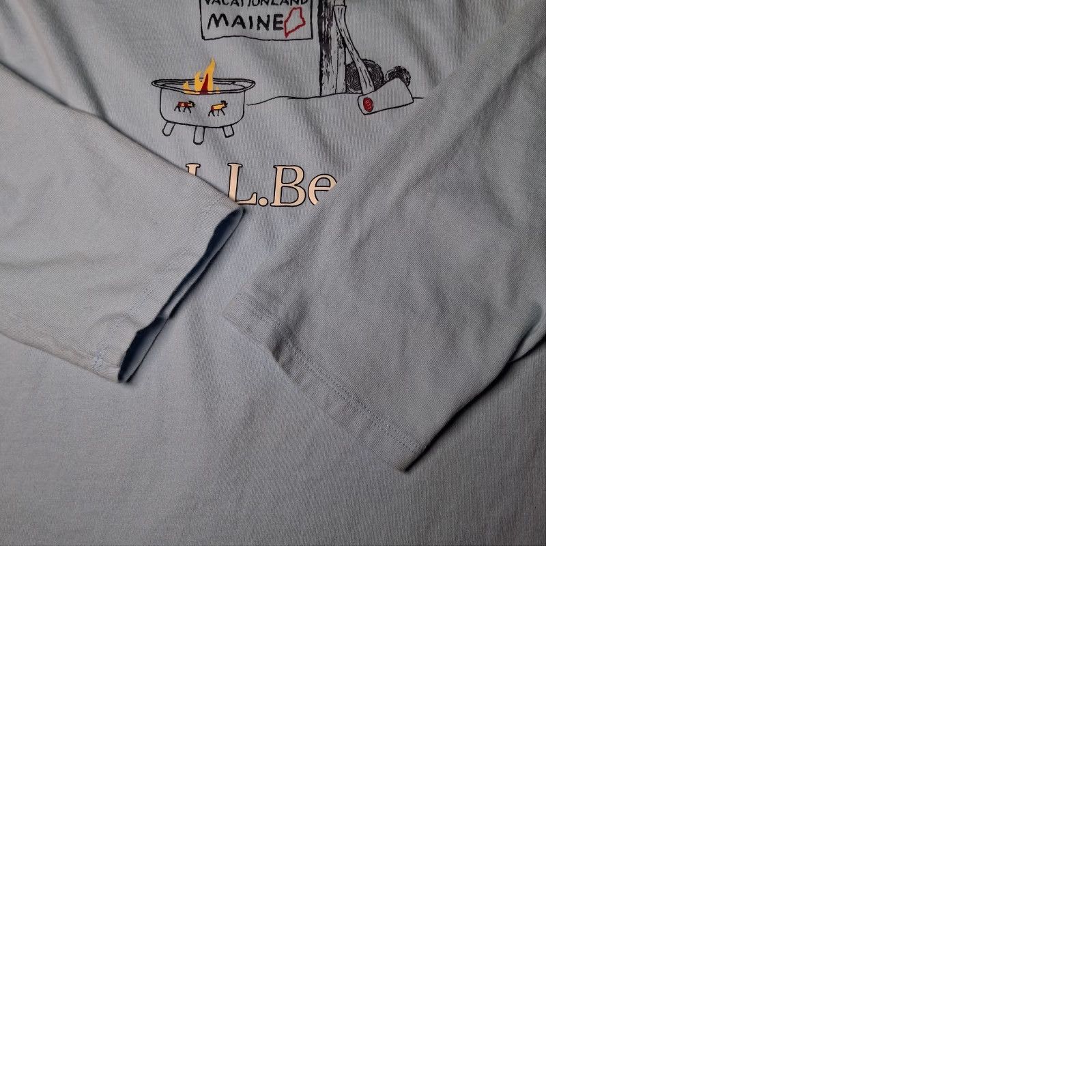 Vintage VINTAGE LL Bean Shirt Women Medium Blue Long Slv Vacationland Maine Owl Camping Camp Size M / US 6-8 / IT 42-44 - 9 Thumbnail