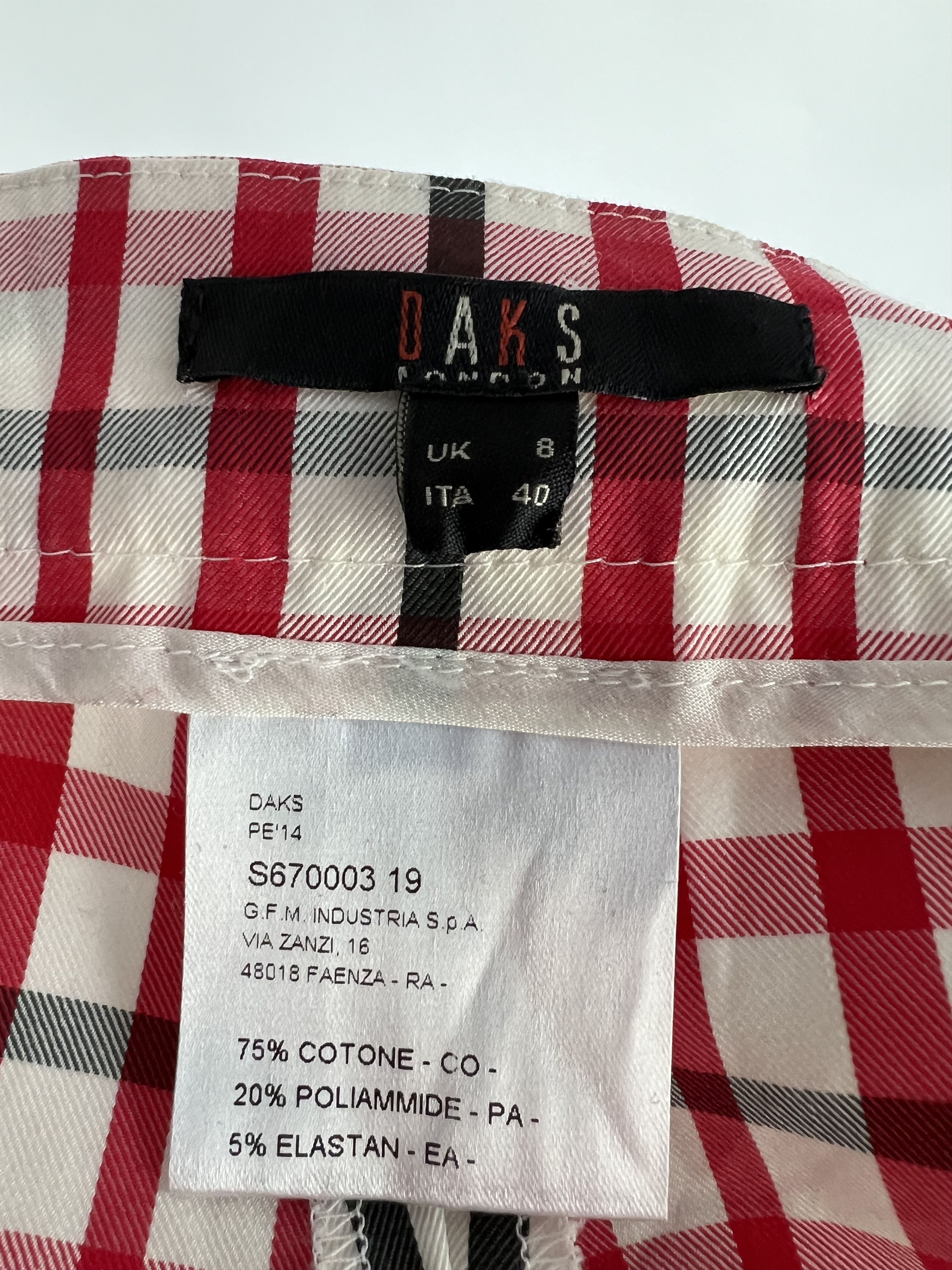 DAKS Daks London Women's Multicolor Check Pants Size UK8 IT40 Size 27" / US 4 / IT 40 - 7 Thumbnail