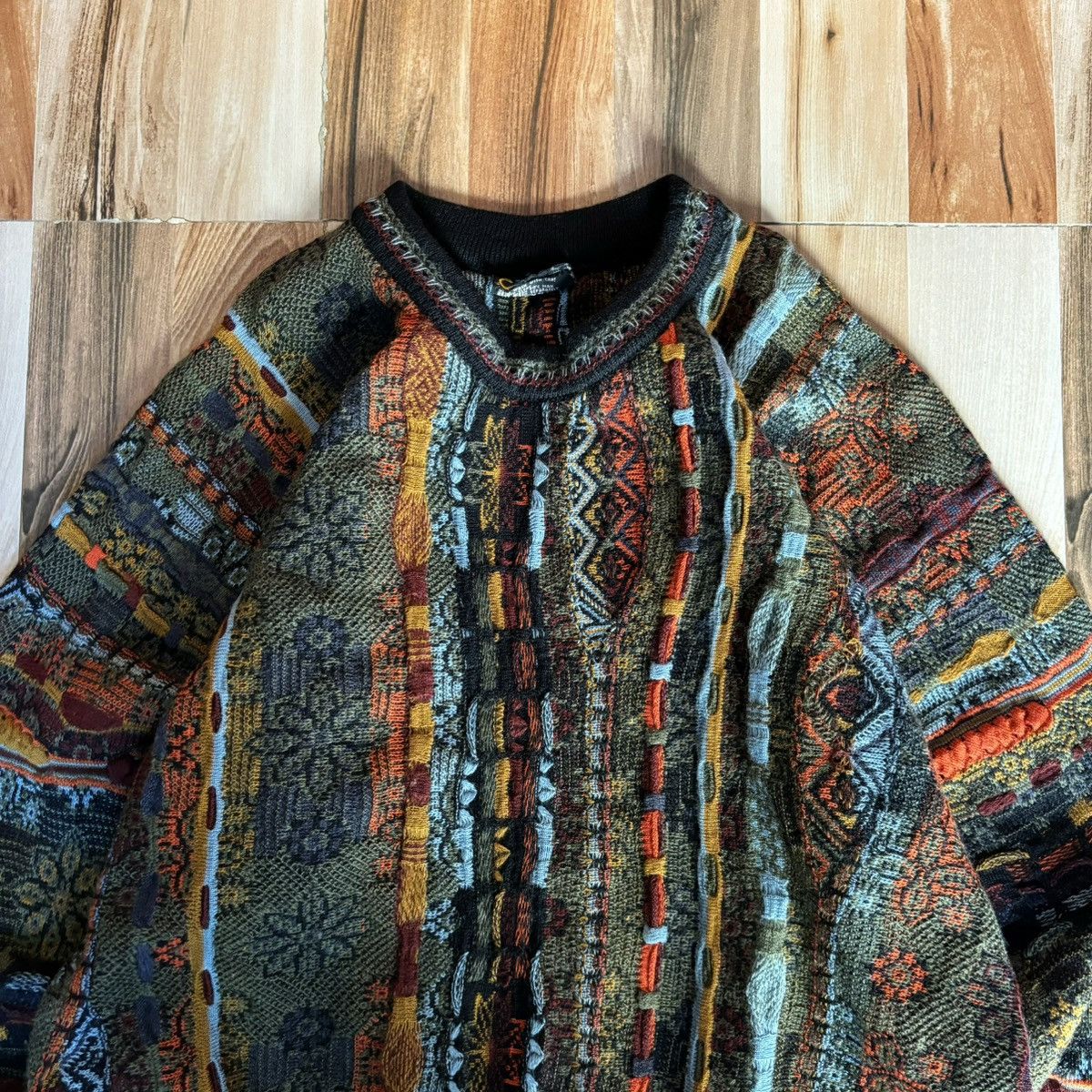 Coogi × Vintage Crazy Vintage 90s Coogi 3D Knitwear Sweater | Grailed
