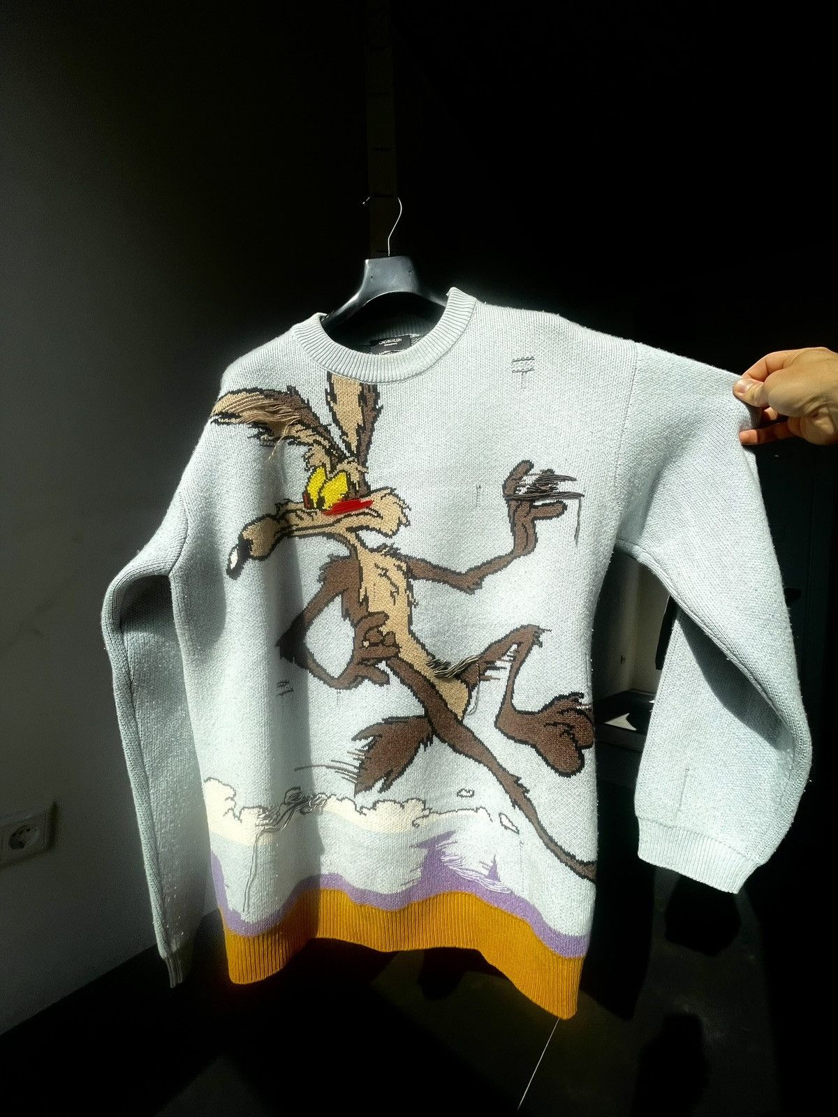 Raf Simons x CalvinKlein 205W39NYC looney tunes wool sweater