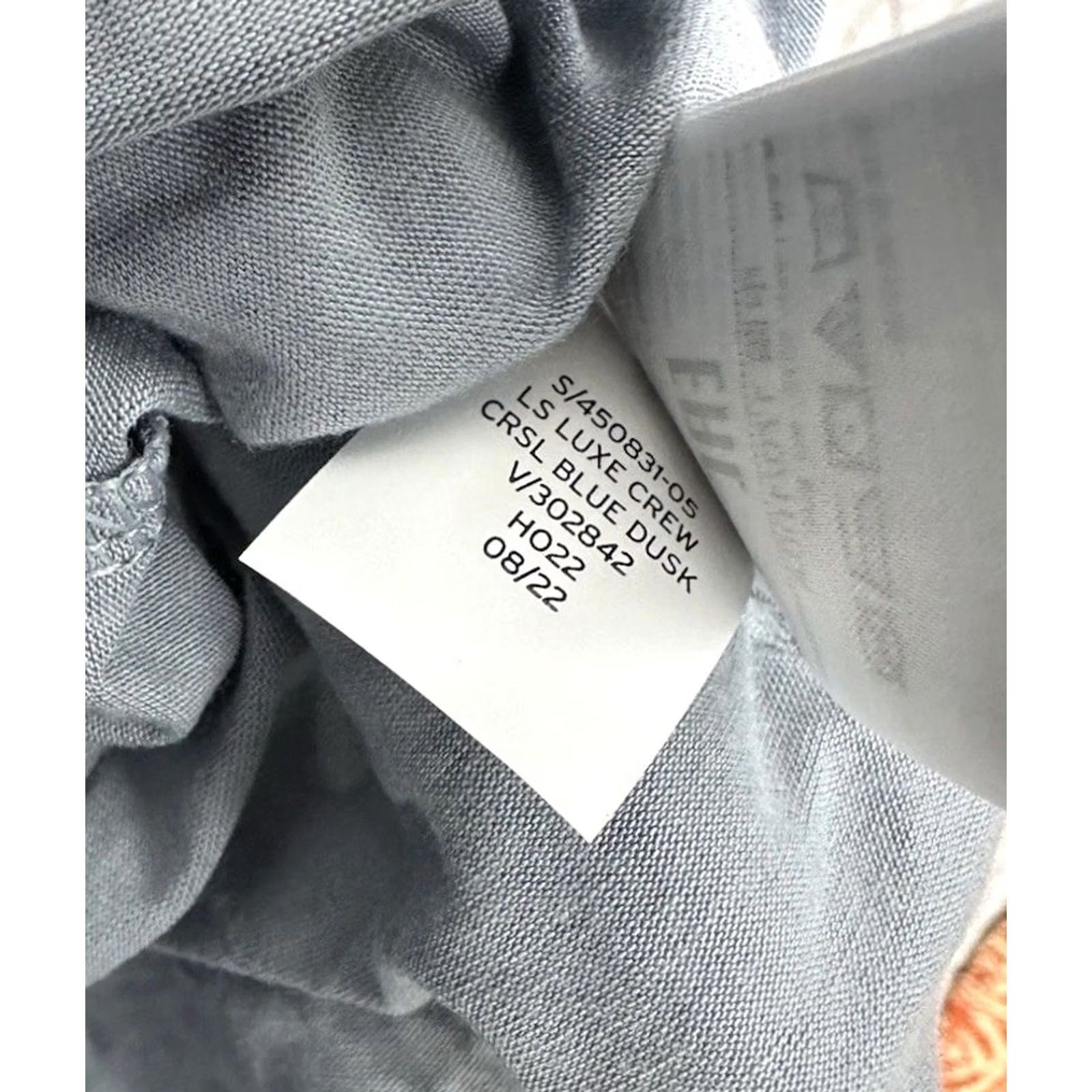 Dusk NWT Gap Luxe T Long Sleeve Luxe Jersey Shirt Blue Dusk Women’s XL Shirt Womens XL Blue Gray T-Shirt L/XG? Size XL / US 12-14 / IT 48-50 - 6 Thumbnail