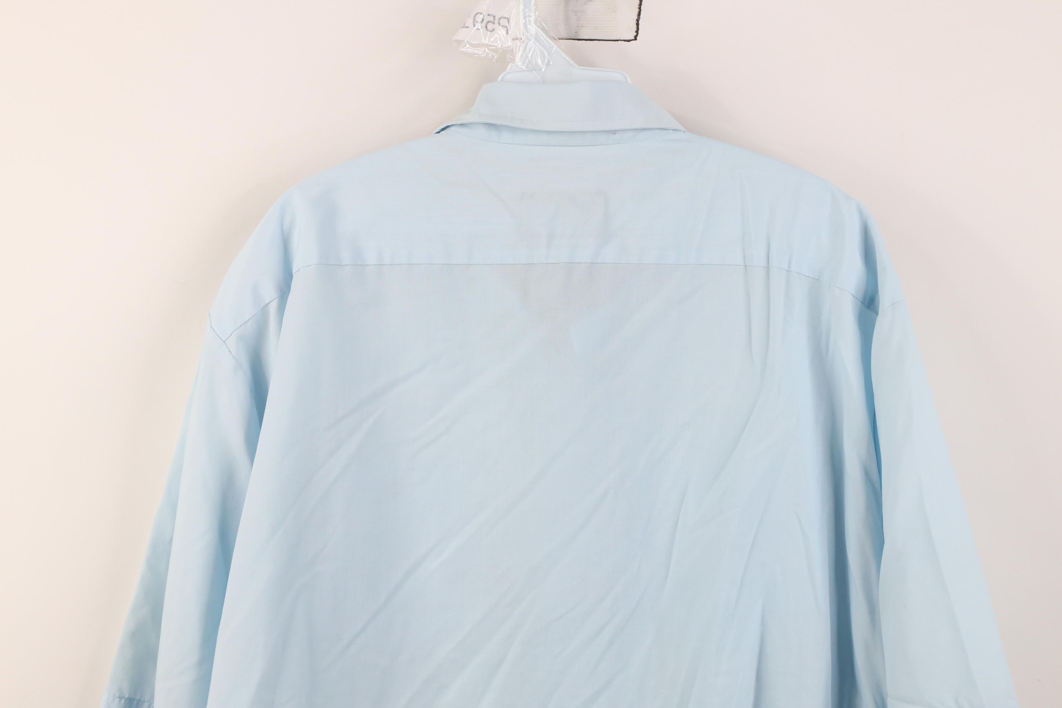 Vintage Vintage 70s Streetwear Collar Button Shirt Carolina Blue Size US M / EU 48-50 / 2 - 14 Thumbnail