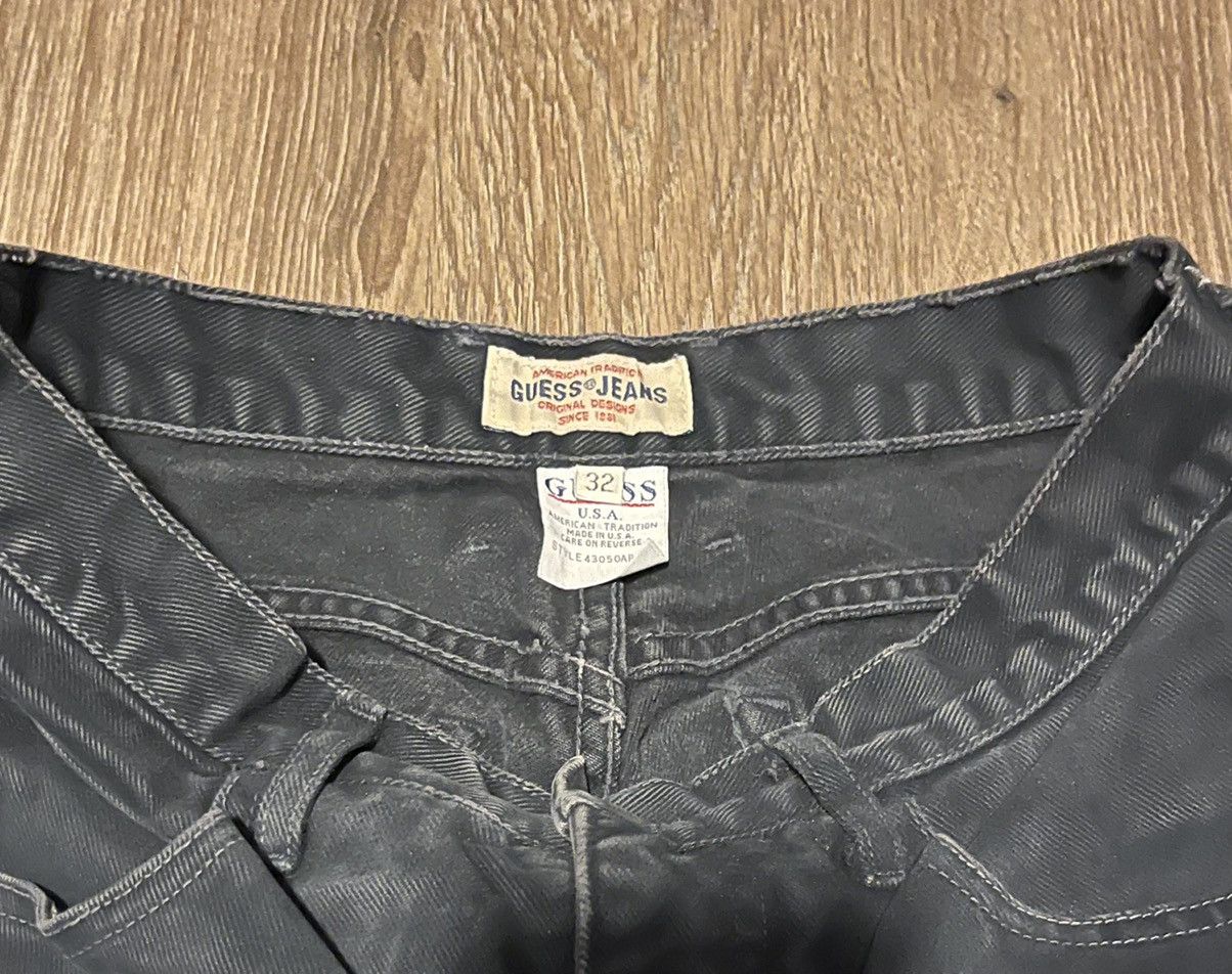 Guess × Vintage Vintage 90s Guess Navy Jeans Size US 30 / EU 46 - 4 Thumbnail