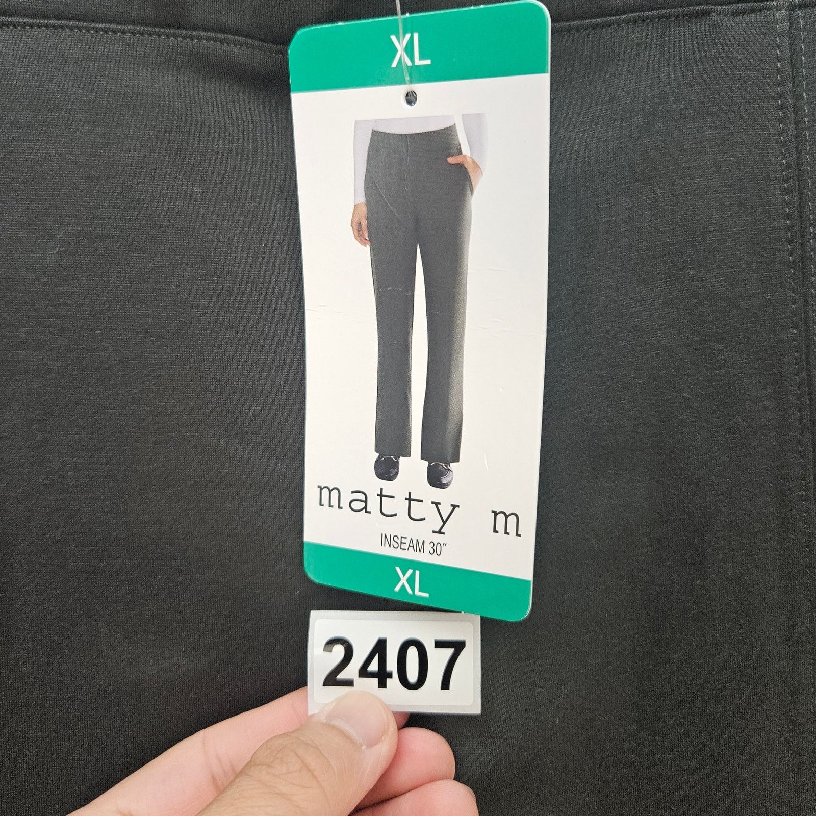 Other MATTY M LADIES XL STRAIGHT LEG PULL ON PANTS DARK OLIVE GRN Size 34" / US 12 / IT 48 - 3 Thumbnail