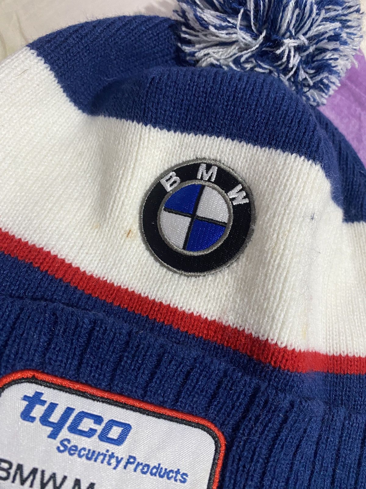BMW × Vintage Bwm motorrad tyco security racing winter hat Size ONE SIZE - 4 Thumbnail