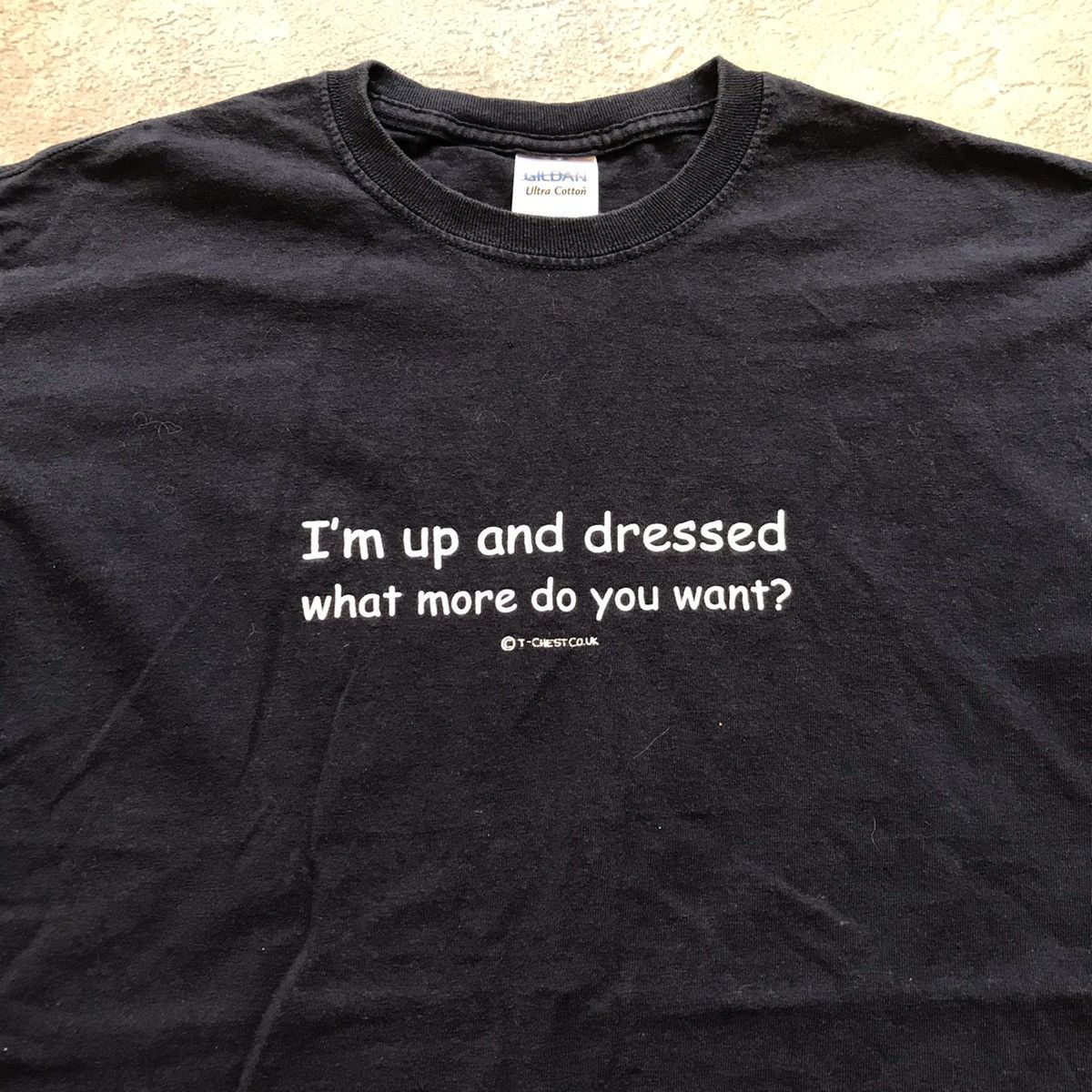 Vintage Vintage Y2K Graphic Tee I'm Up And Dressed Streetwear Slim M Size US M / EU 48-50 / 2 - 3 Thumbnail