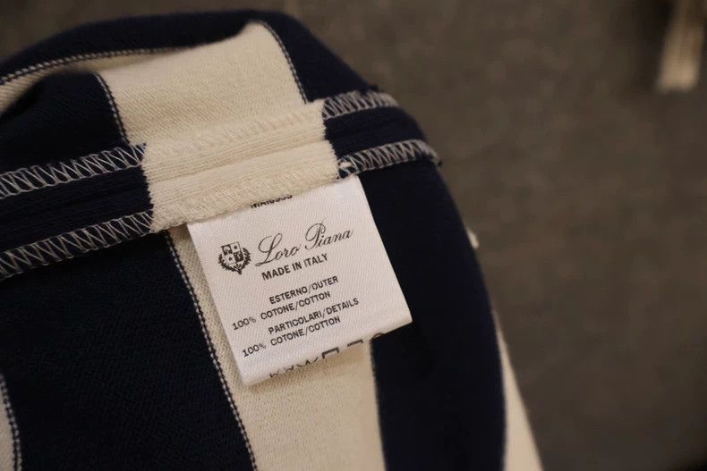 Loro Piana LORO PIANA Navy striped jacket Size S / US 4 / IT 40 - 5 Thumbnail