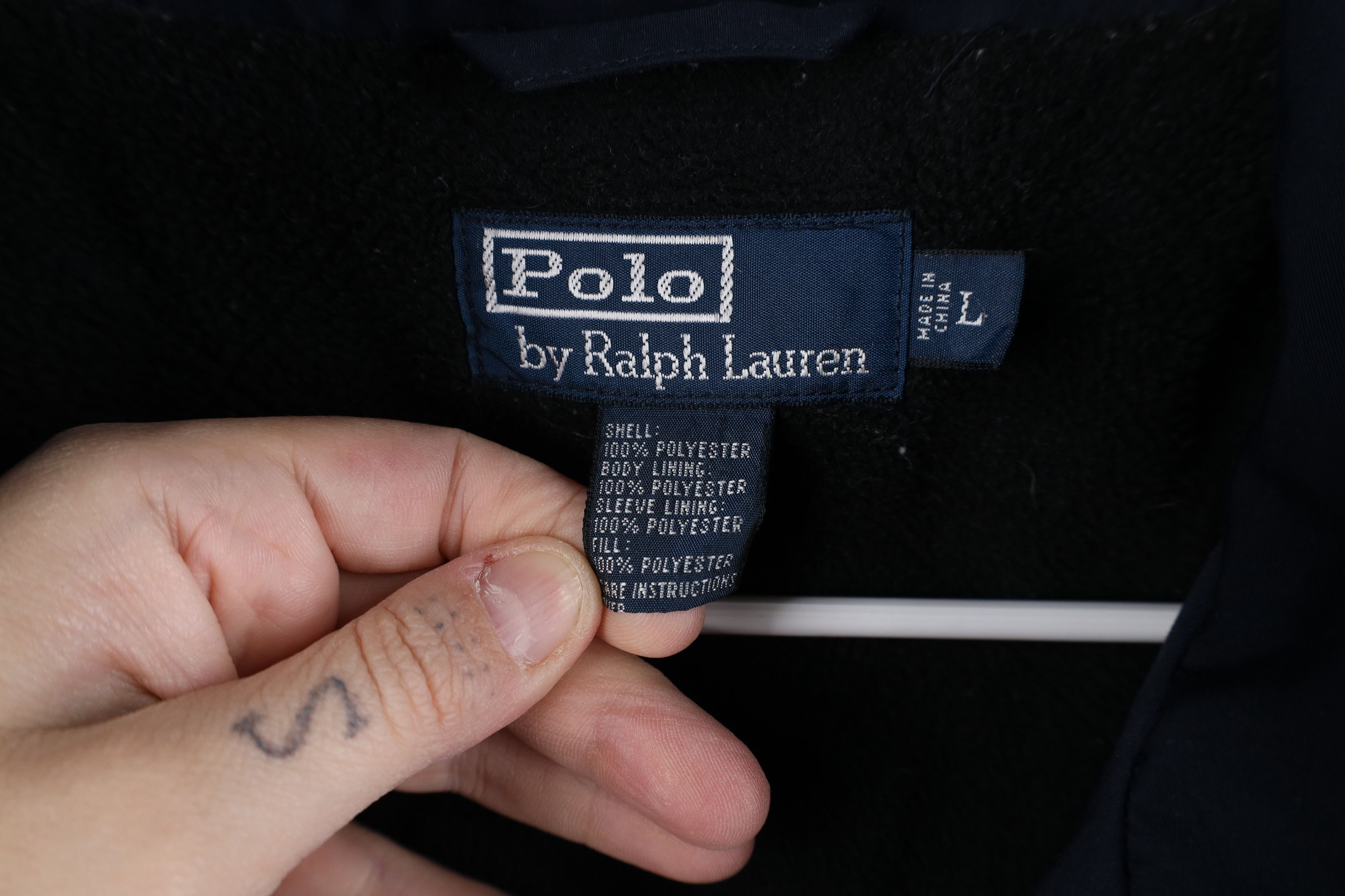 Ralph Lauren × Vintage Vintage 90s Ralph Lauren Lined Hooded Windbreaker Jacket Size US L / EU 52-54 / 3 - 8 Thumbnail