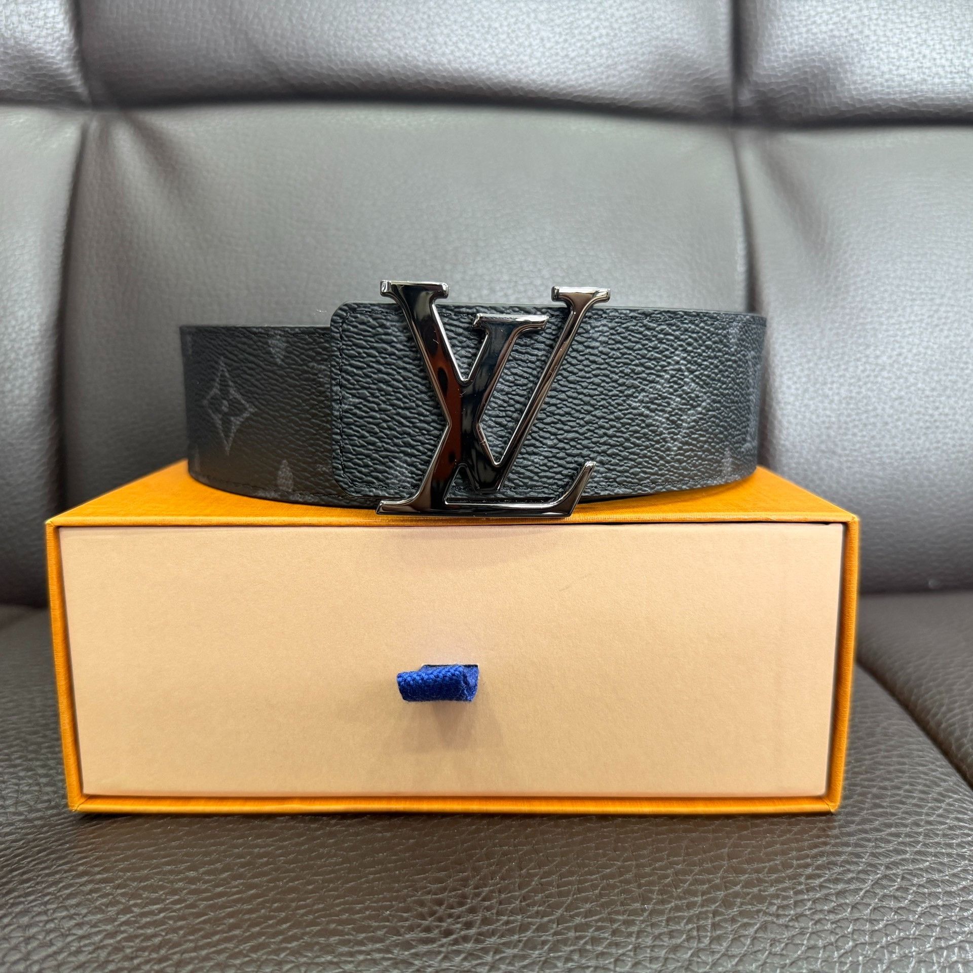 Louis Vuitton Louis Vuitton Black Belt one size Men Size ONE SIZE - 1 Thumbnail