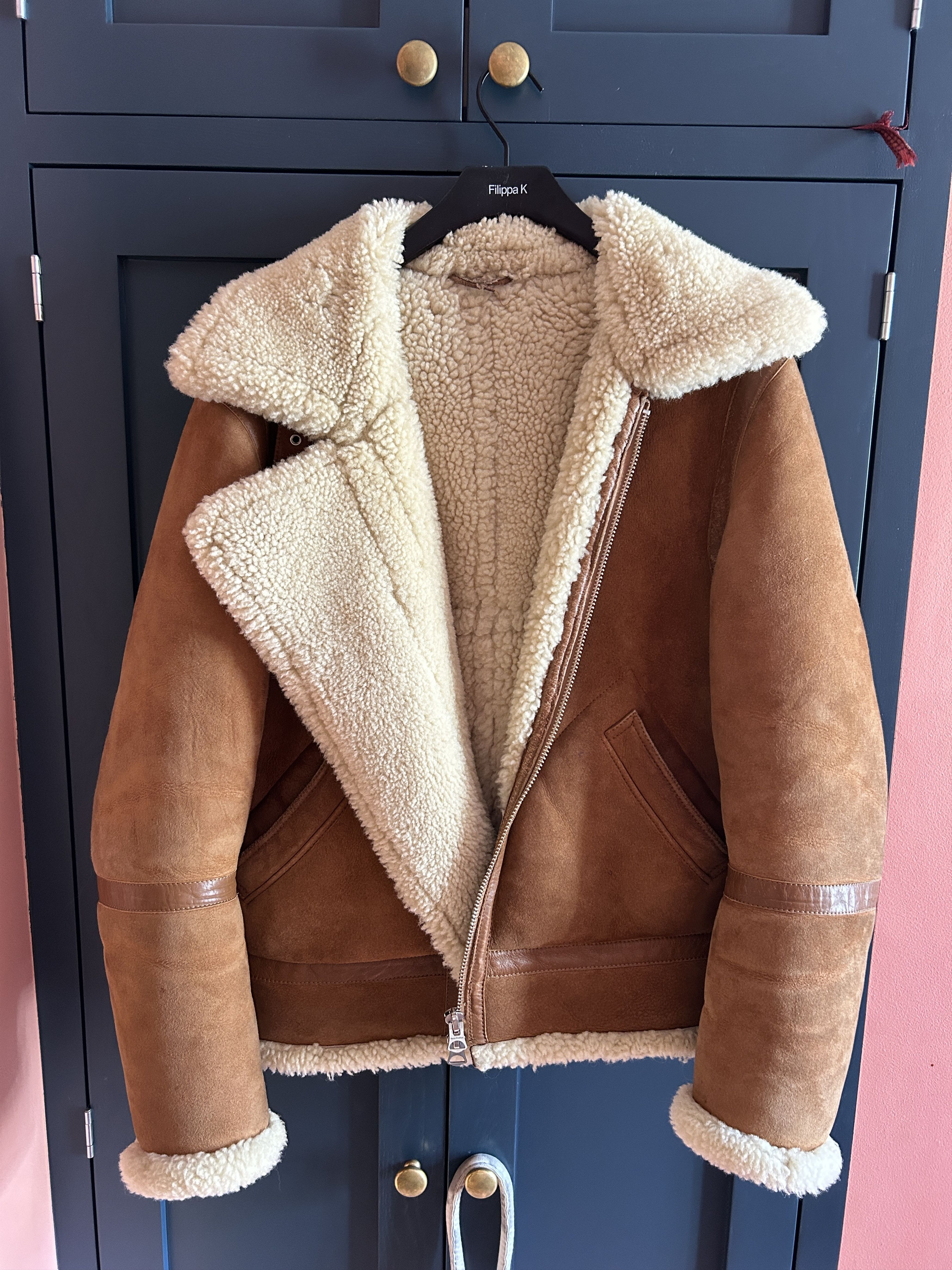 Acne Studios Acne Studios - Ian Shearling - Tan / Brown - 48 Size US M / EU 48-50 / 2 - 1 Thumbnail