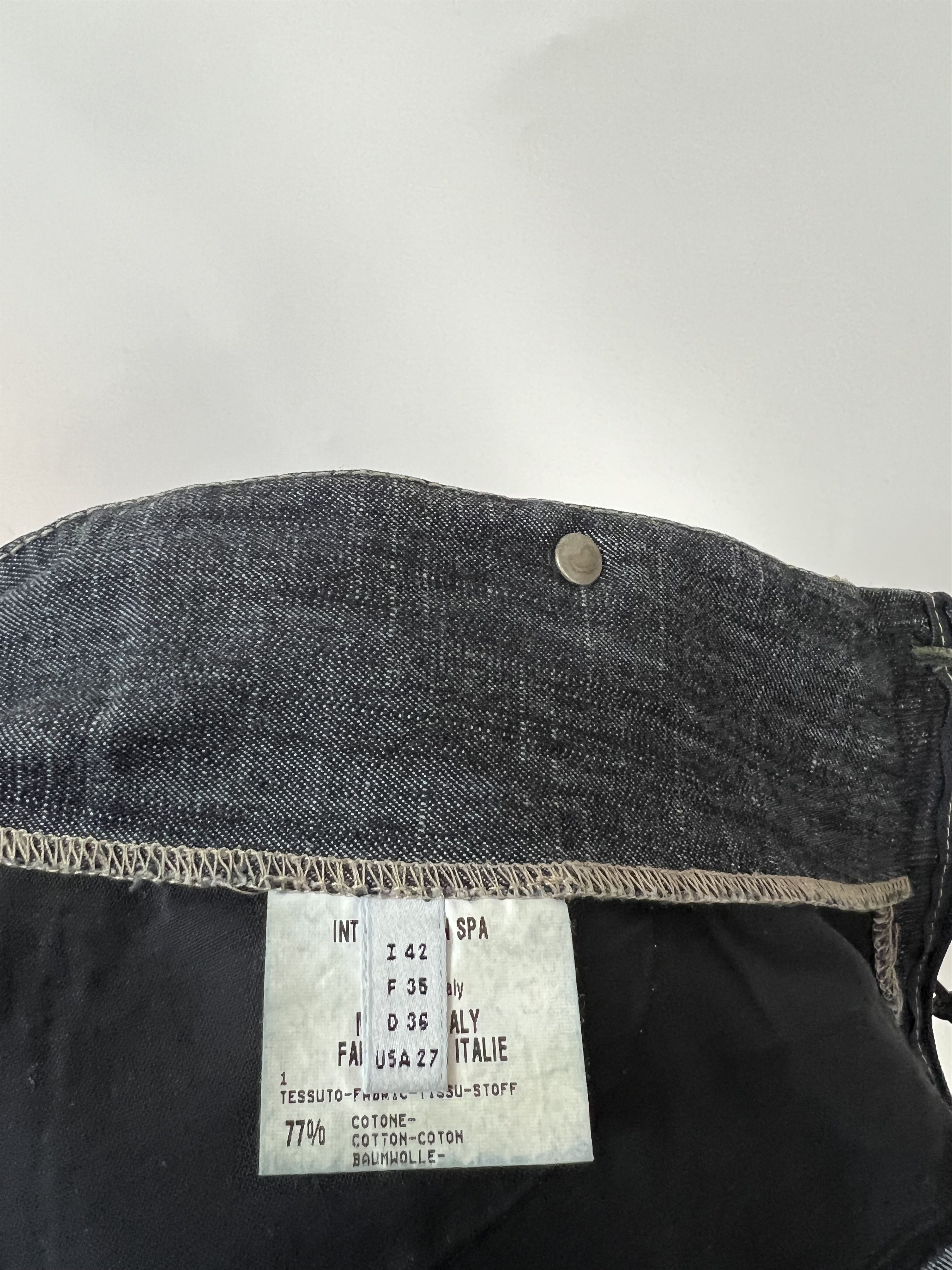 Marithe + Francois Girbaud Marithe Francois Girbaud Rare Denim Midi Skirt Sz IT42 US27 Size 28" / US 6 / IT 42 - 16 Thumbnail