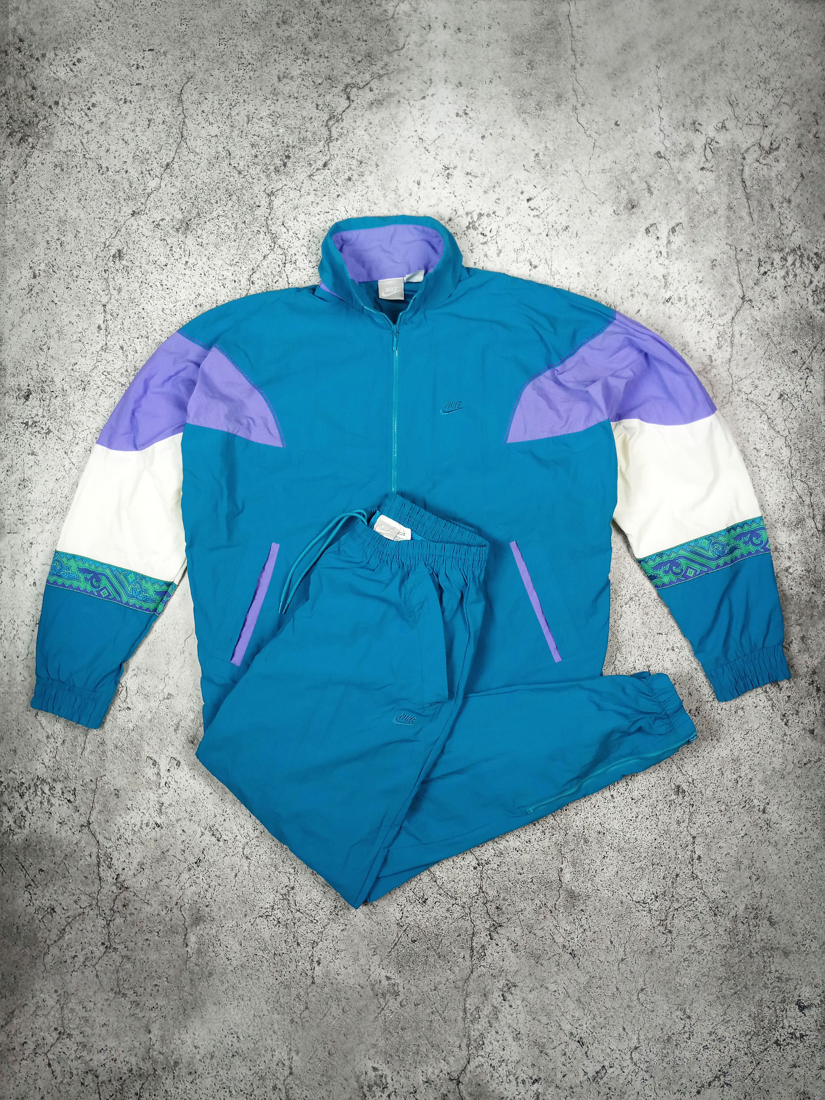 Nike 🔥 Nike Vintage 90’s Aztec Pattern Tracksuit 🔥 Size L / US 10 / IT 46 - 2 Thumbnail