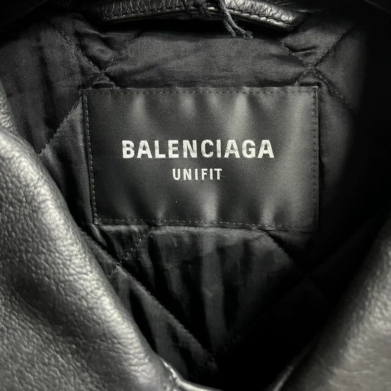 Balenciaga Black Leather Long Sleeve Jacket-2506 Size US S / EU 44-46 / 1 - 3 Thumbnail