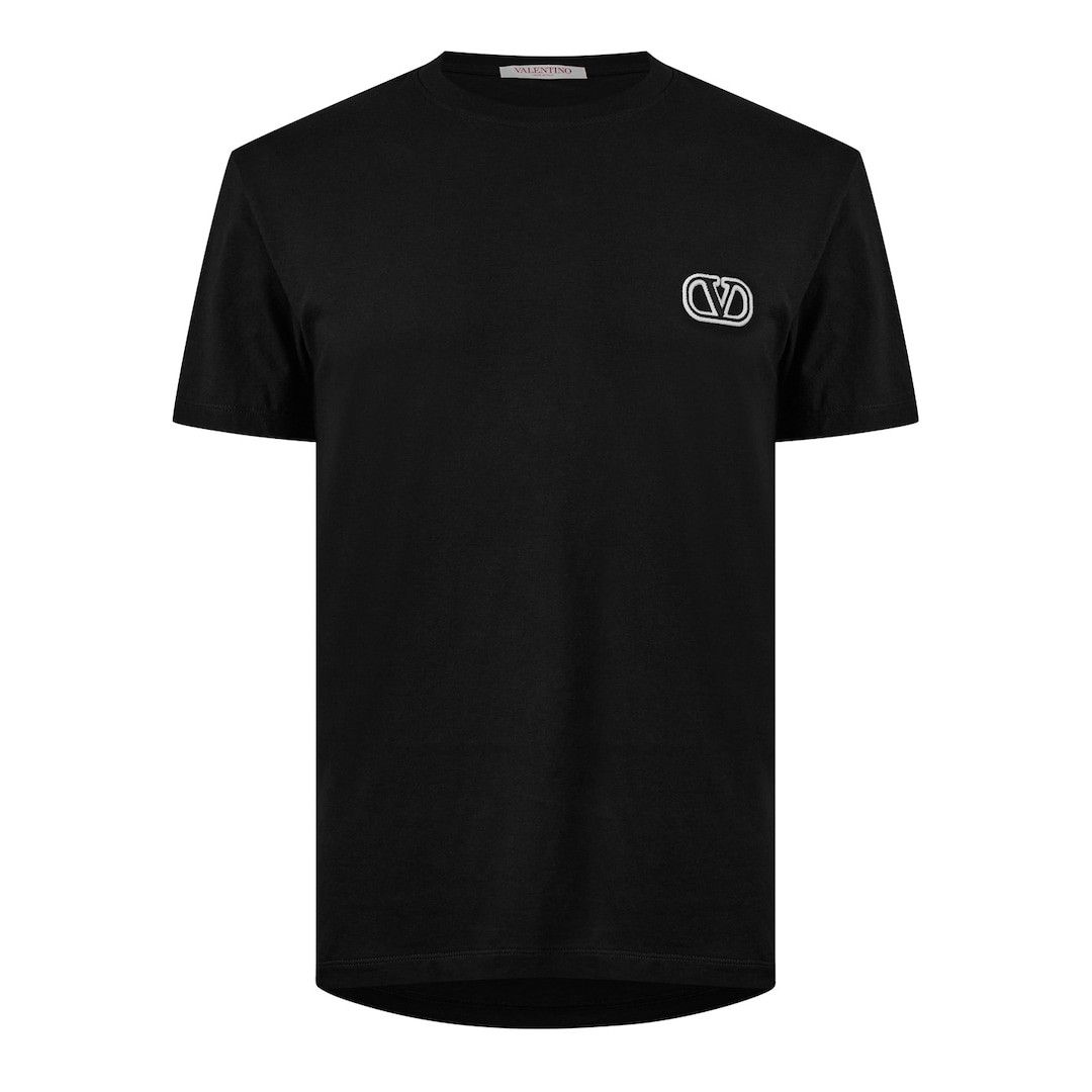 Valentino o1g2r1mq0526 Vlogo Signature T-Shirt in Black Size US S / EU 44-46 / 1 - 1 Thumbnail