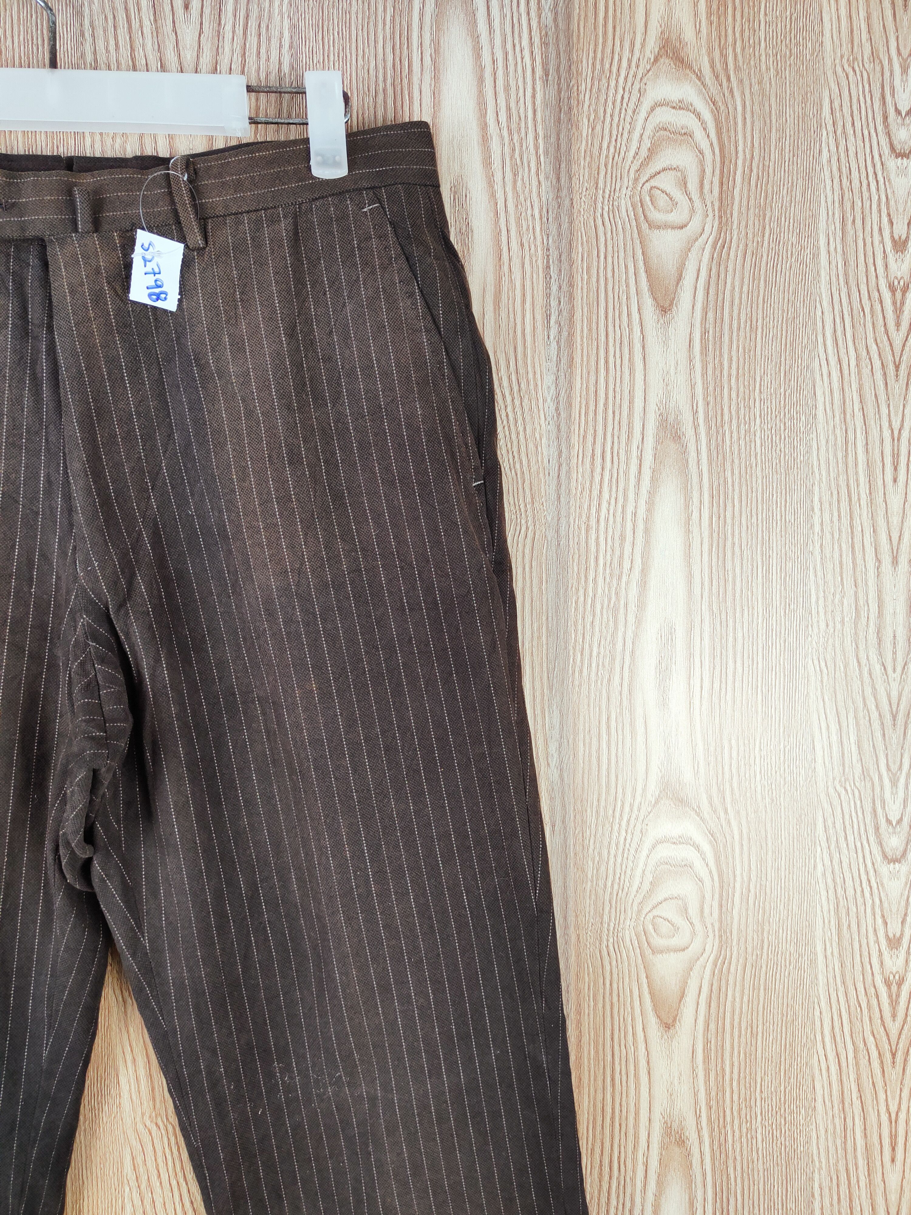 Japanese Brand × Vintage DL The Suit Company Dark Brown Casual Pants #S2798 Size US 32 / EU 48 - 5 Thumbnail