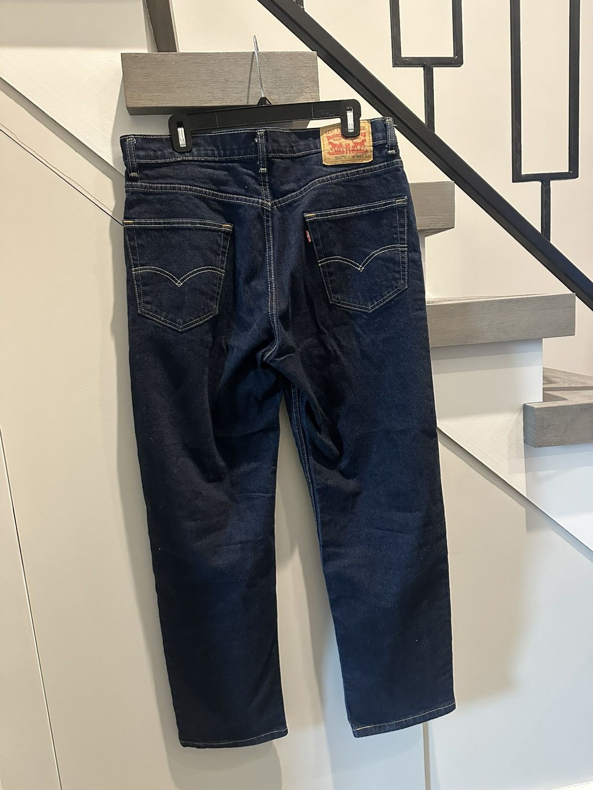Levi's Levi's 550 Navy Blue Denim Jeans Size 34" Size US 34 / EU 50 - 4 Thumbnail
