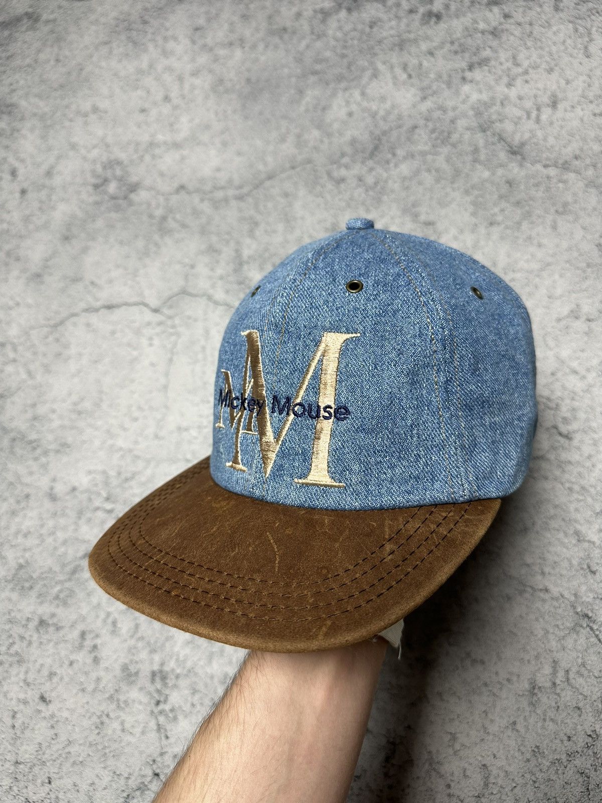 Mickey Mouse Vintage Mickey Mouse Goofys Disney Denim Cap Size ONE SIZE - 3 Thumbnail