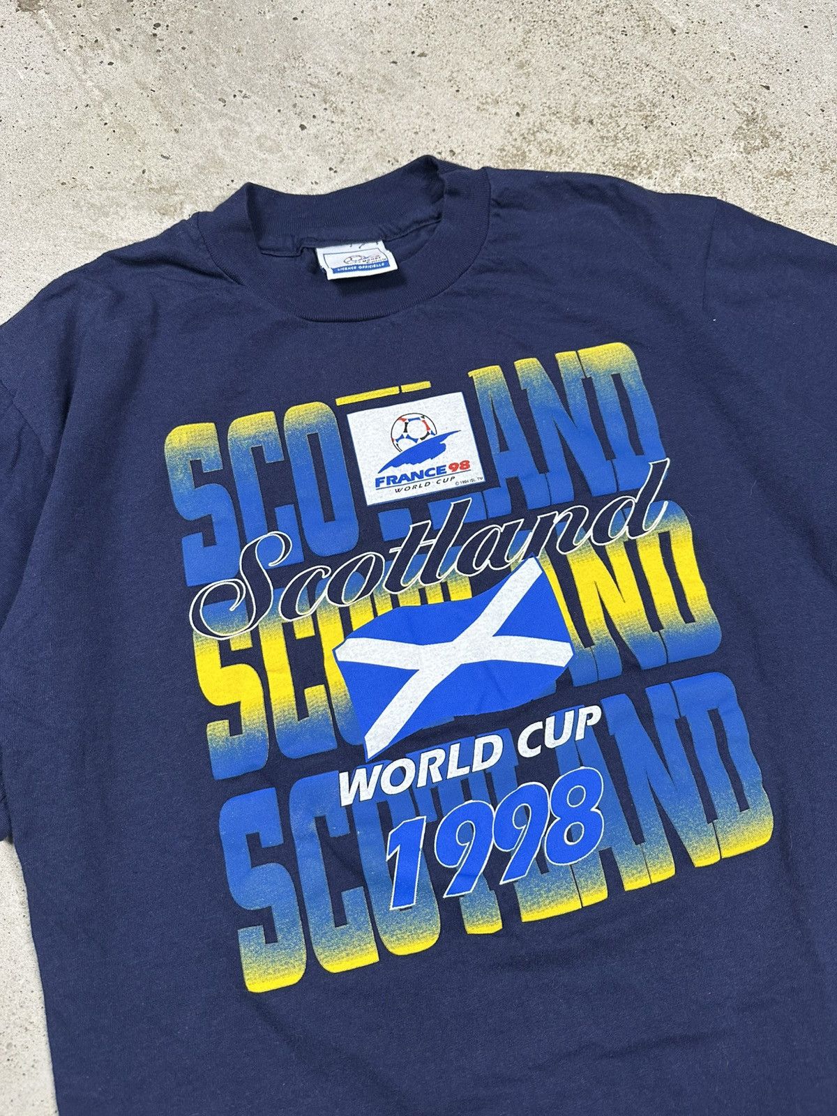 Vintage Vintage 1998 World Cup France Scotland Promo Tee T Shirt Size US M / EU 48-50 / 2 - 3 Thumbnail