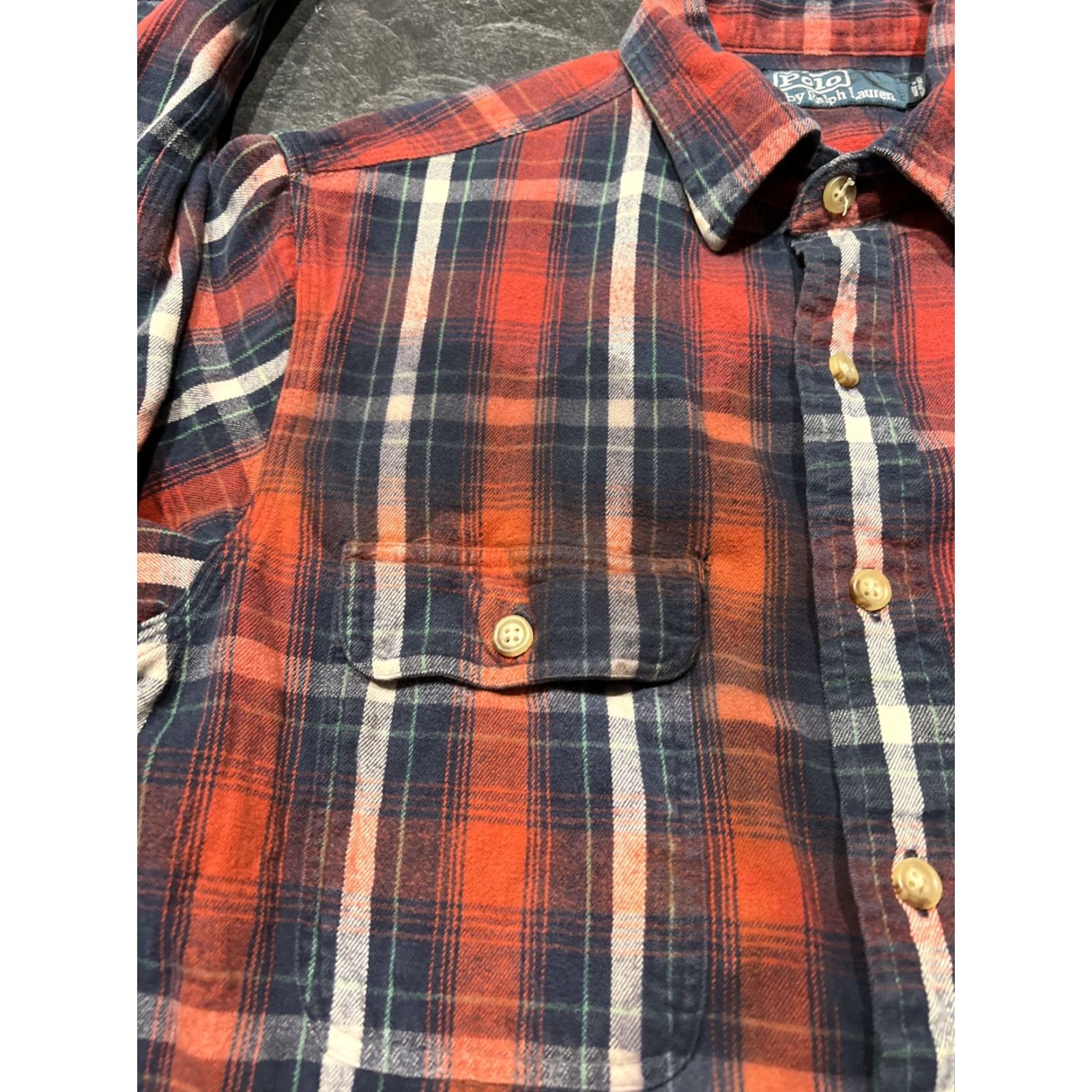 Polo Ralph Lauren Polo Ralph Lauren Mens Red Blue Plaid Flannel Shirt Adult Medium Long Sleeve Classic Casual Button-Up Size US M / EU 48-50 / 2 - 4 Thumbnail