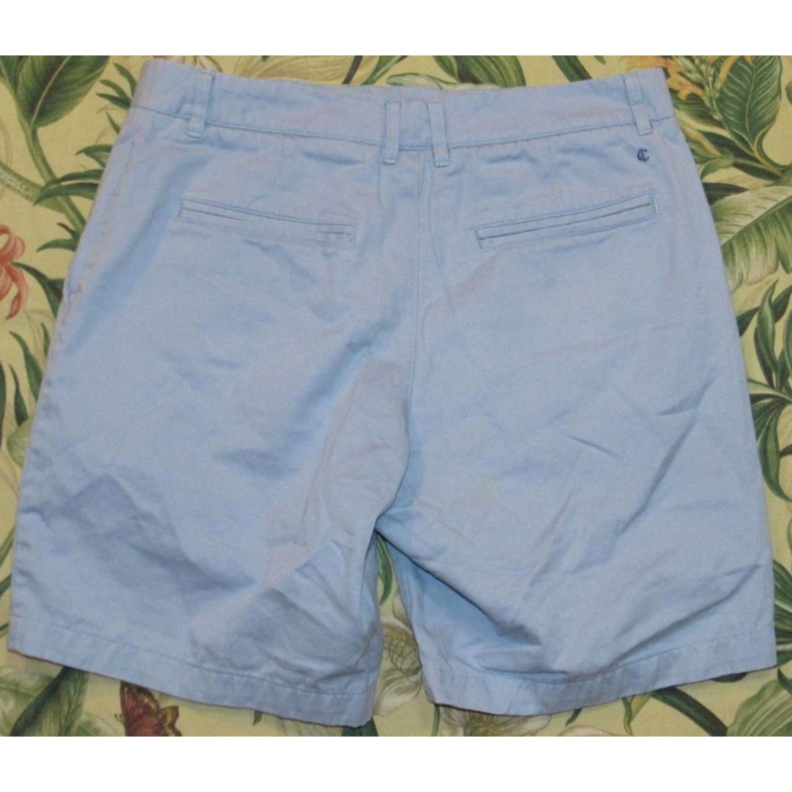 Vintage CRIQUET Blue 8" Cotton Chino Shorts 30 Men Regular Waist 30 Inseam 8 100% Cotton Chino Mens Blue Shorts Size US 30 / EU 46 - 3 Thumbnail