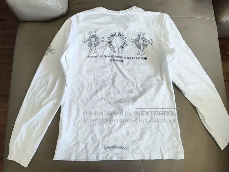 Chrome Hearts CHROME HEARTS Size M White long sleeves Size US M / EU 48-50 / 2 - 2 Thumbnail