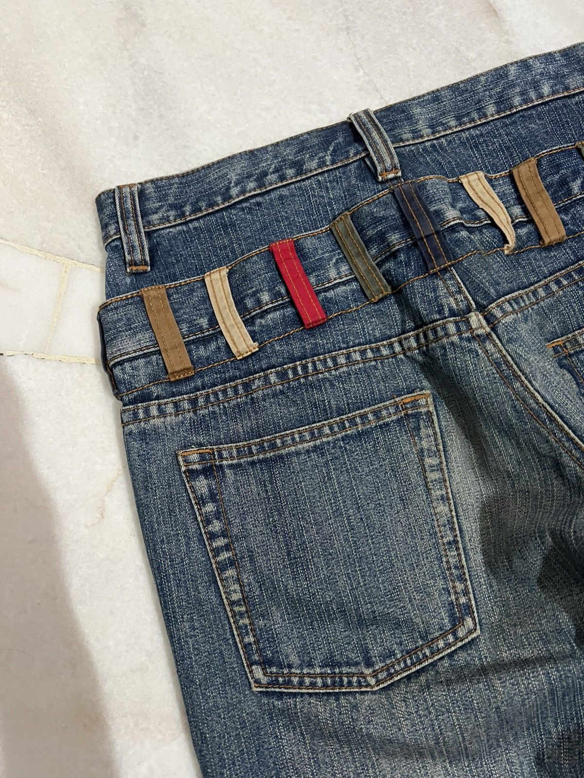 Hysteric Glamour × If Six Was Nine × Japanese Brand 🌈Double Waist 90’s style Amore Puro Faded Washed Jean Size US 30 / EU 46 - 11 Thumbnail