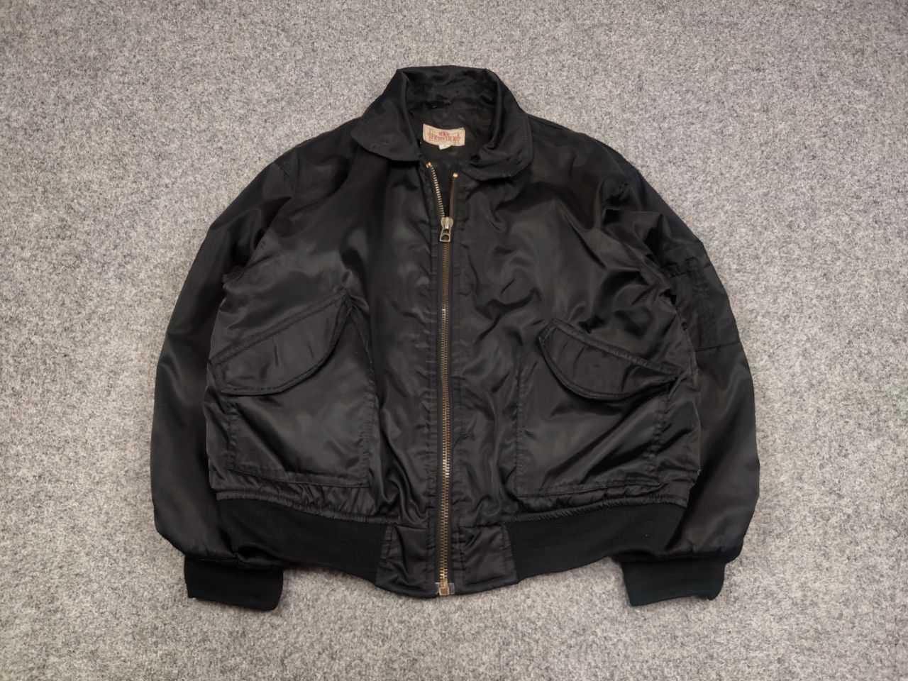 Japanese Brand Vintage 90's USAF Flyers Man Baggy Bomber Black Nylon Jacket Size US S / EU 44-46 / 1 - 2 Thumbnail