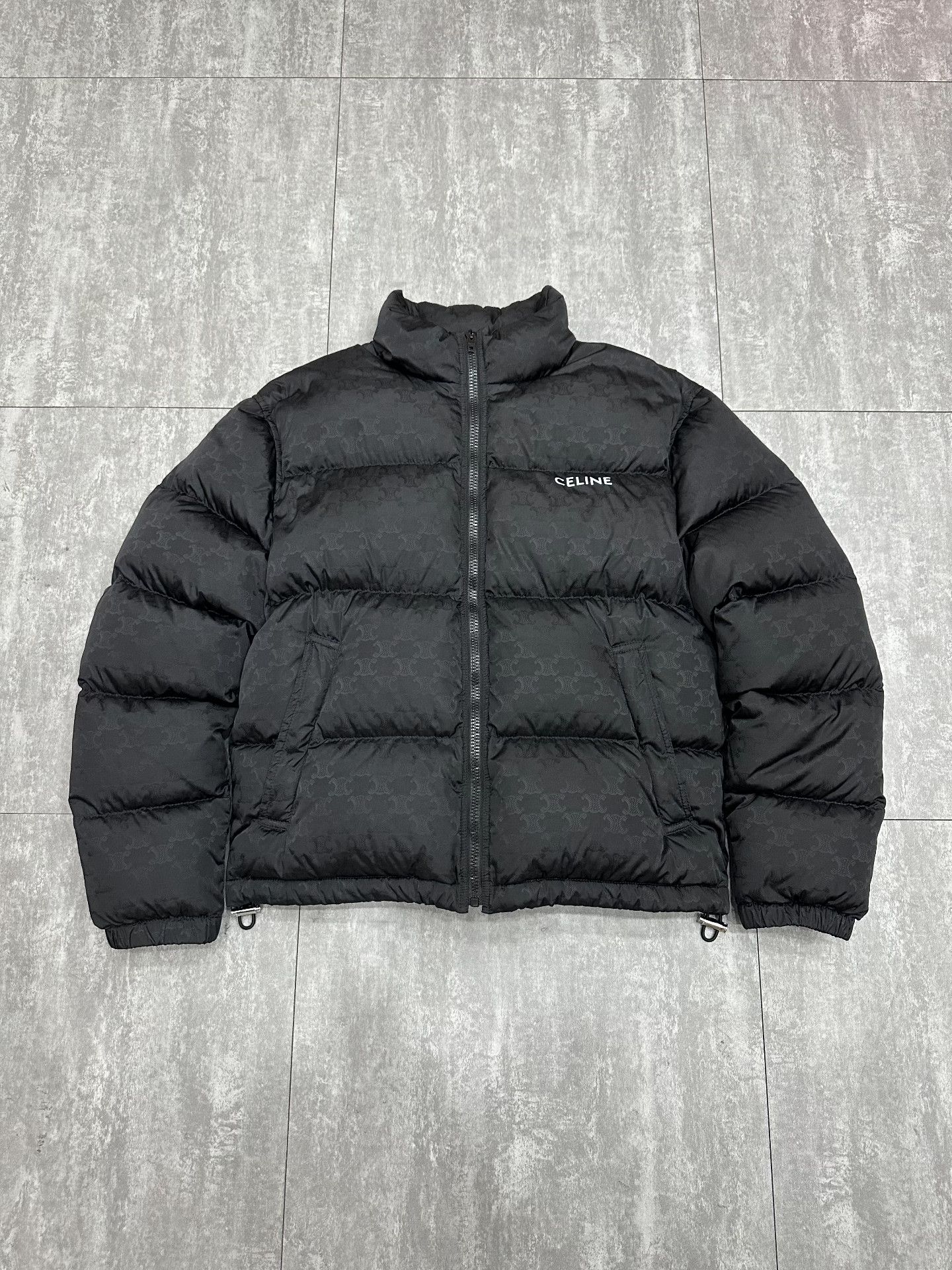 Celine Celine Down Black Down Jacket L Women Size L / US 10 / IT 46 - 1 Thumbnail