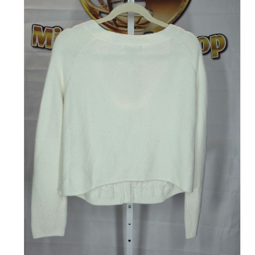 Other New York & Company White Acrylic Cardigan Sweater XL Size XL / US 12-14 / IT 48-50 - 2 Thumbnail