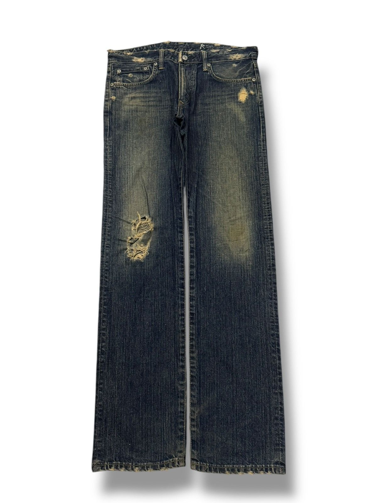 Edwin Vintage 00s EDWIN 502R Japanese Denim Jeans | Vintage Fade Size US 34 / EU 50 - 2 Thumbnail