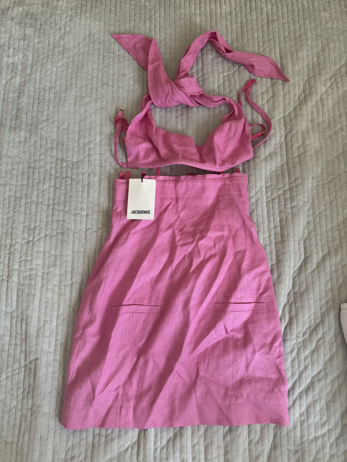 Jacquemus Jacquemus le splash le robe Pink Size XXS / US 00 / IT 34 - 4 Thumbnail
