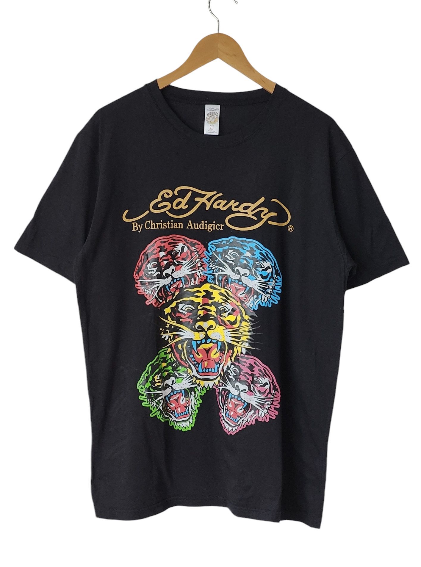 Ed Hardy Ed Hardy x Christian Audigier Five Tigers Tshirt Size US L / EU 52-54 / 3 - 1 Thumbnail