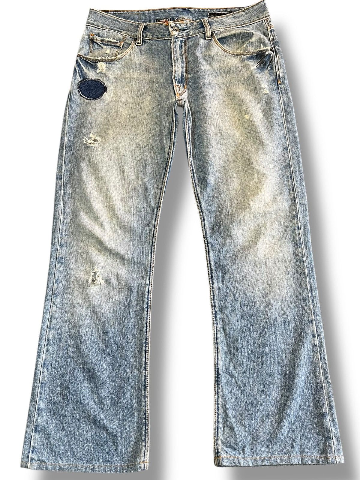4GSELLER × Volcom Vintage Volcom Flare Distressed Denim Size US 33 - 1 Thumbnail