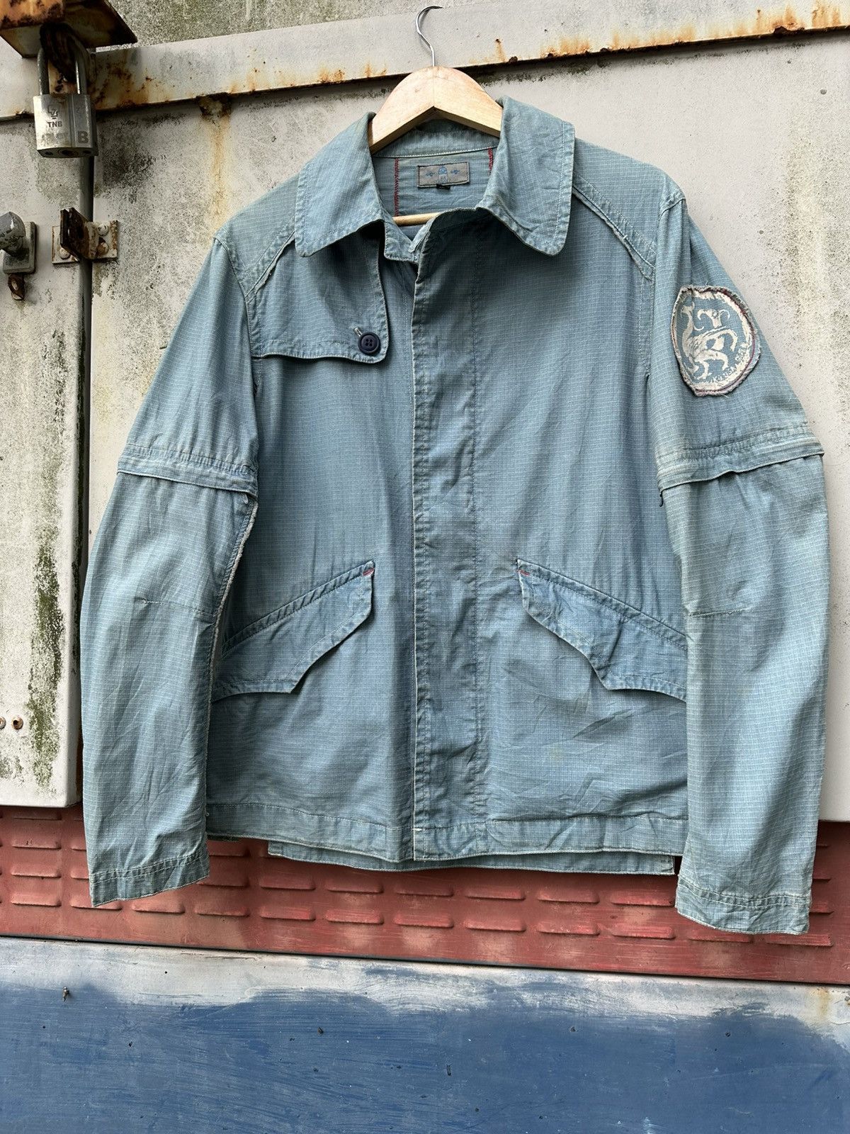 Indigo 👹Vintage Indigo Japan Utility Button Down Jacket Size US M / EU 48-50 / 2 - 5 Thumbnail