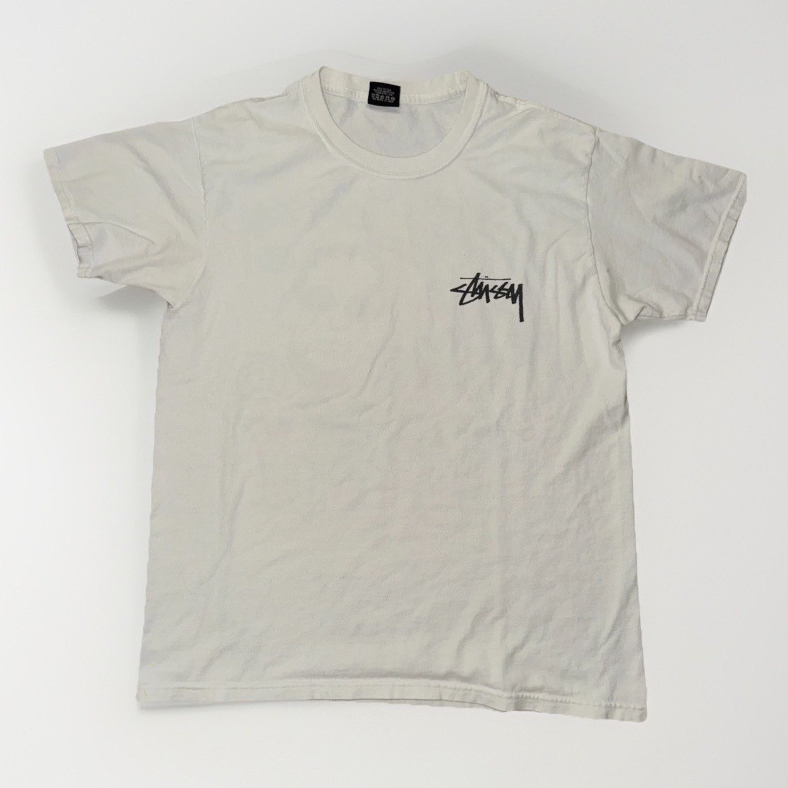 Stussy × Vintage Stüssy “Feel the Energy” Graphic T-Shirt White Size M 21x28 Size US M / EU 48-50 / 2 - 3 Thumbnail