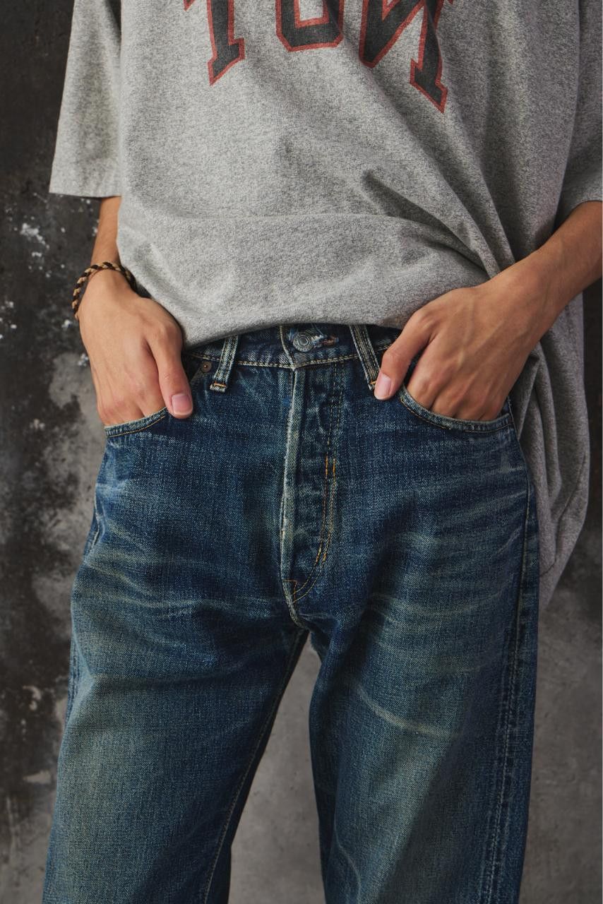 Denime Denime Lot 497 Vintage Wash Selvedge Denim Jeans Size US 30 / EU 46 - 5 Thumbnail